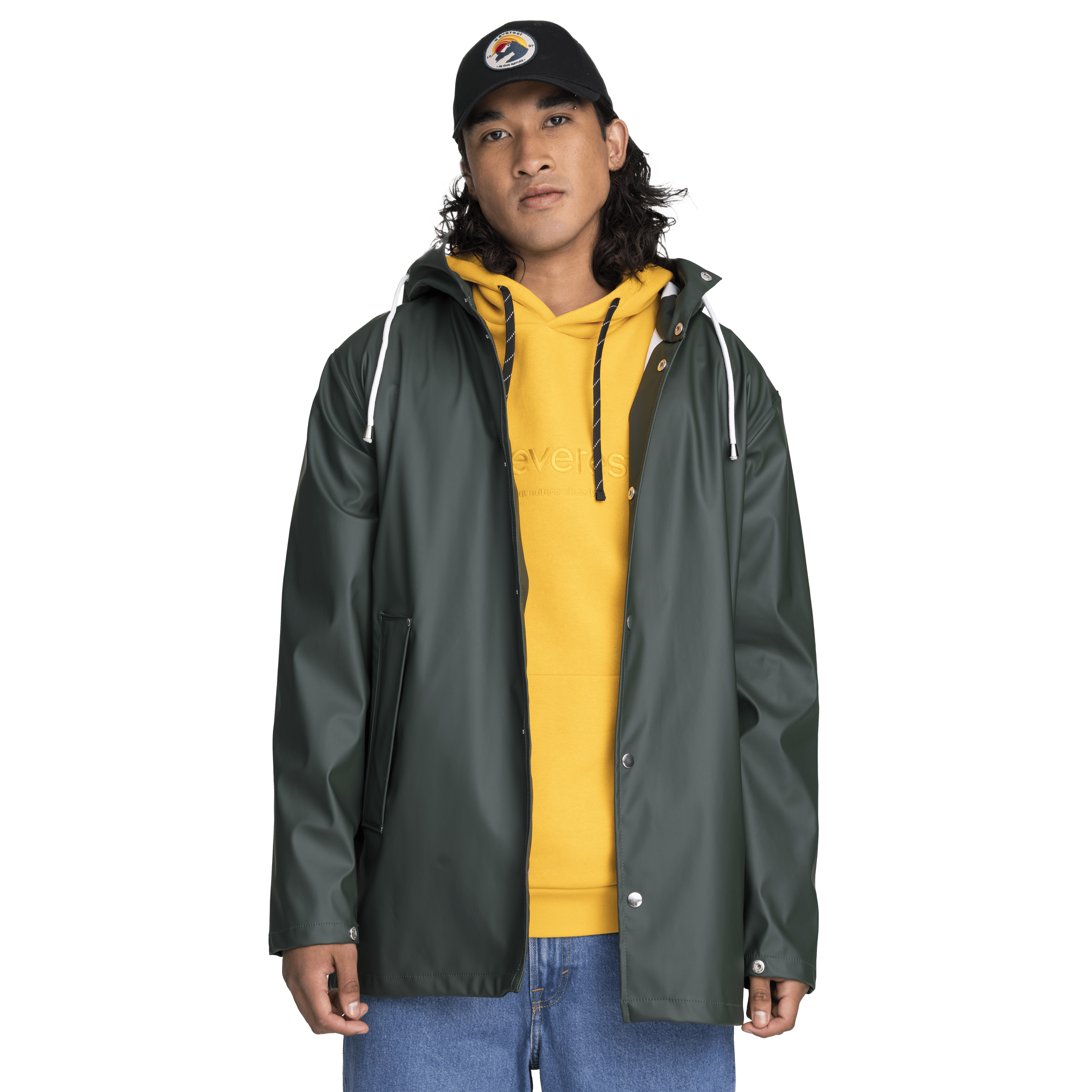 RAIN COAT DARK GREEN Everest All Weather Coat