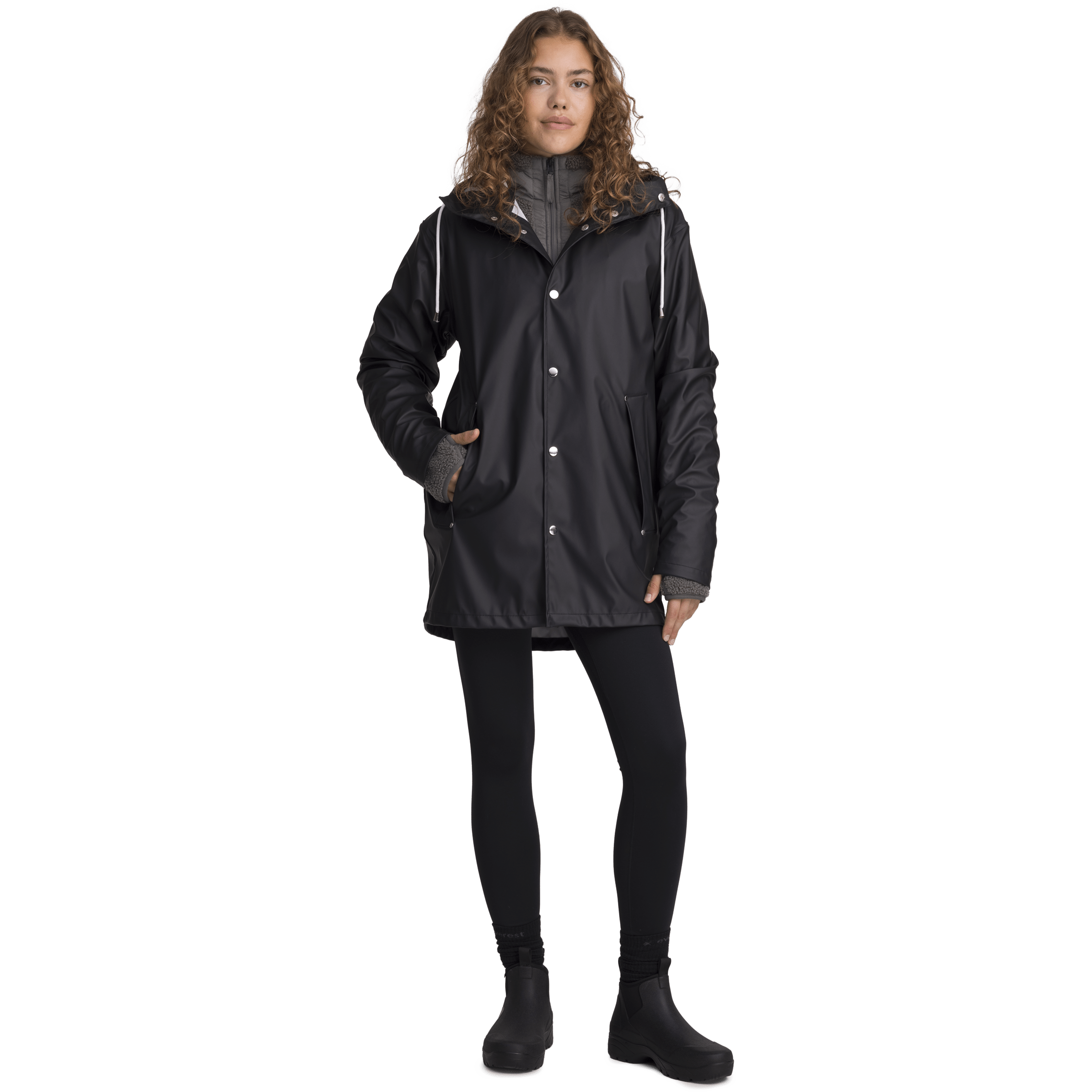 RAIN COAT BLACK Everest All Weather Coat