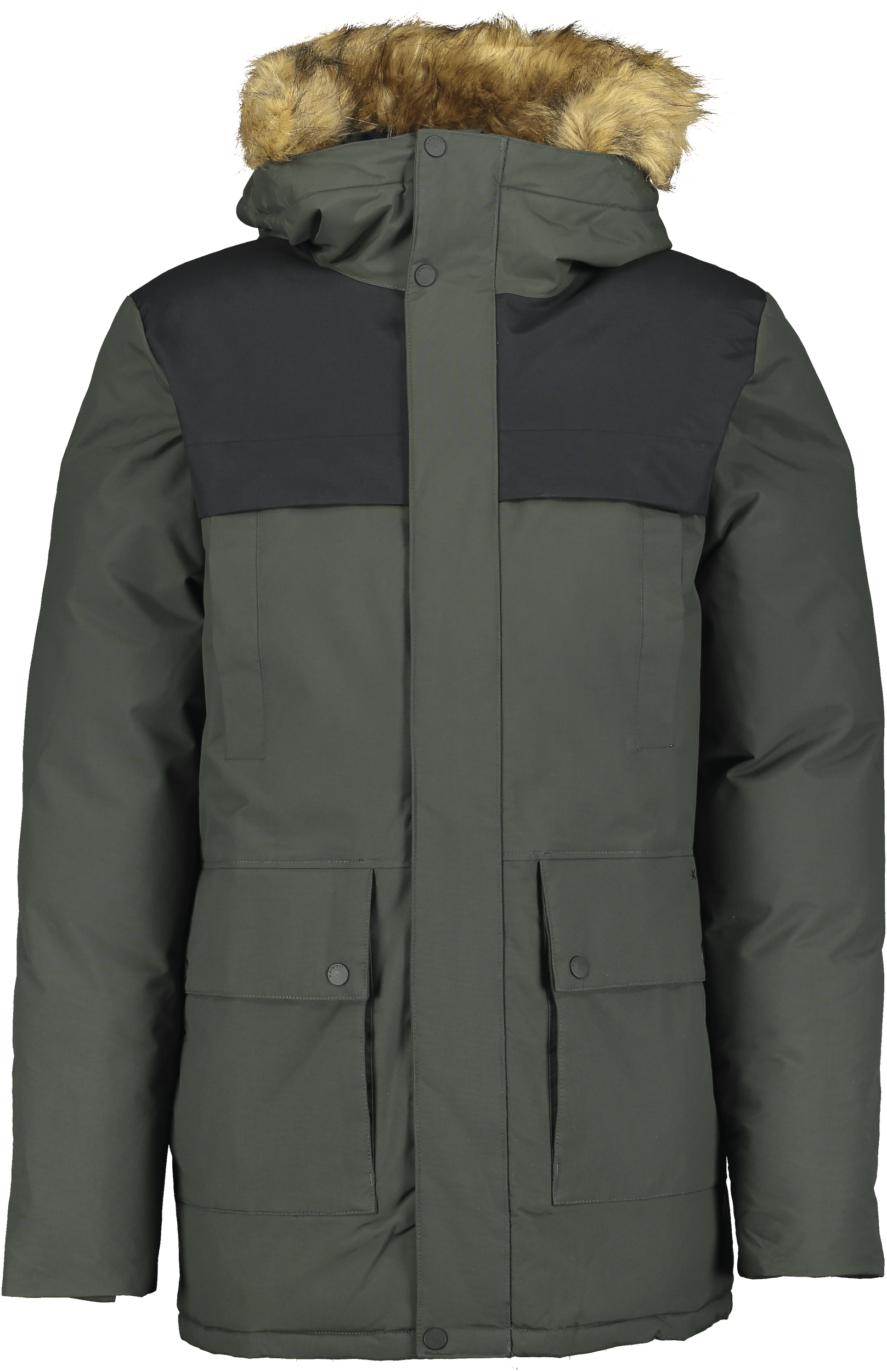 CLASSIC PARKA DARK GREEN/BLACK MEN Everest Parka