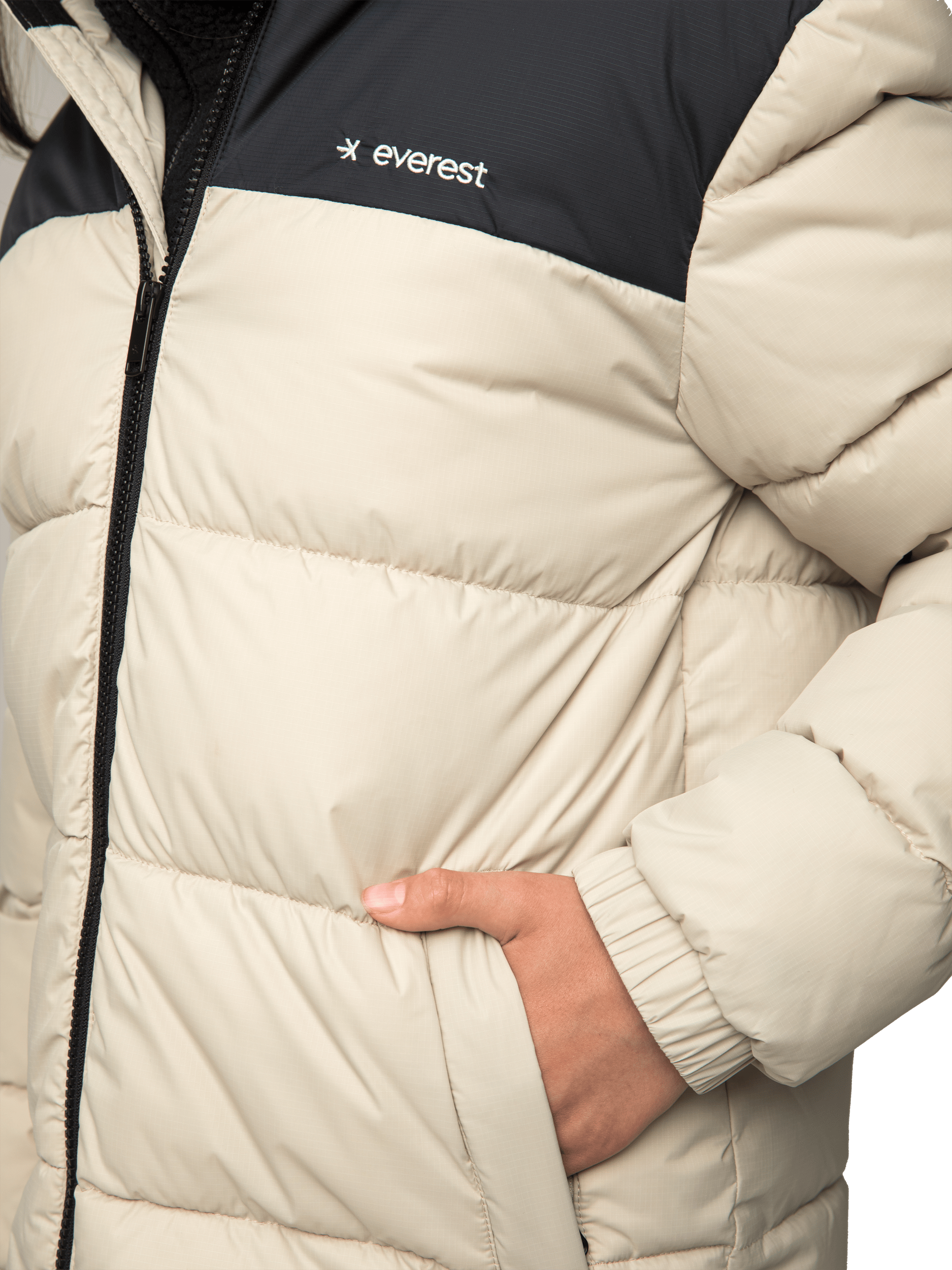 YAZZ JACKET IVORY BEIGE Everest Padded Jacket