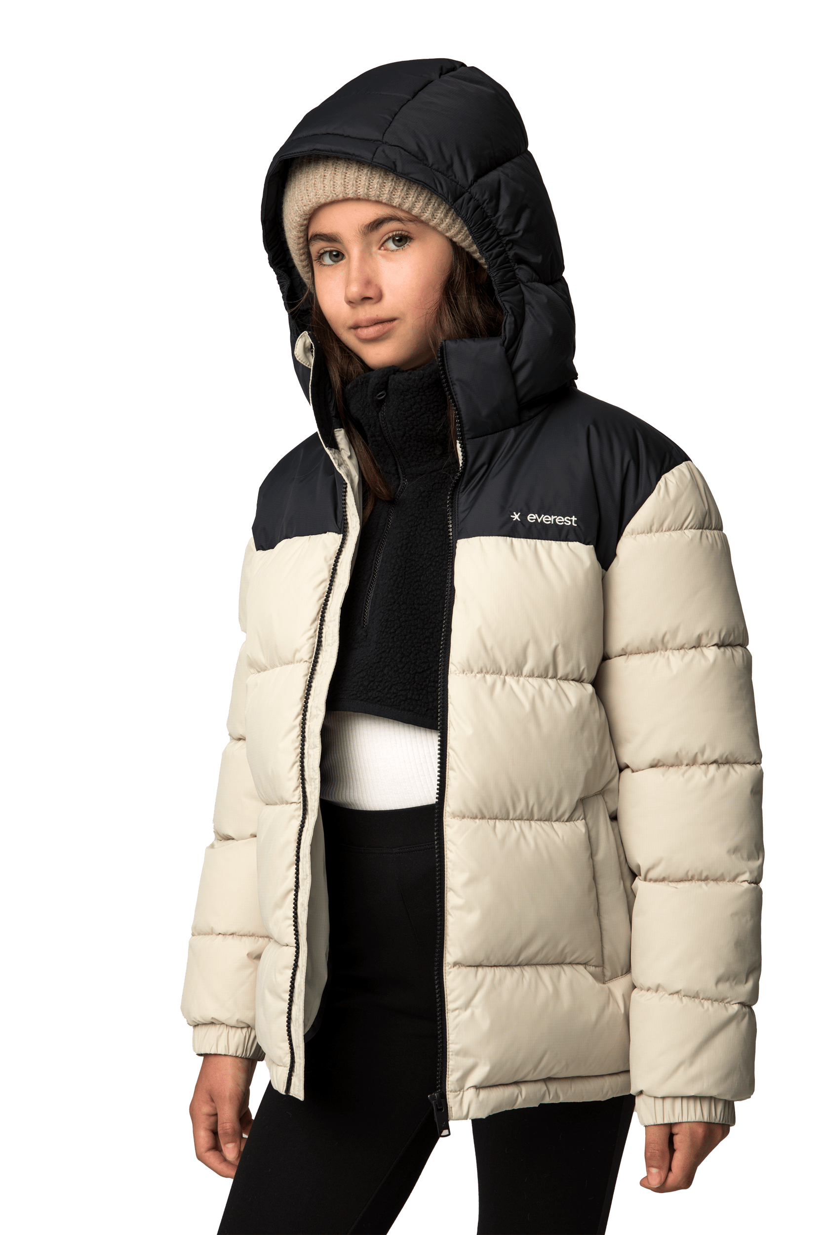 YAZZ JACKET IVORY BEIGE Everest Padded Jacket