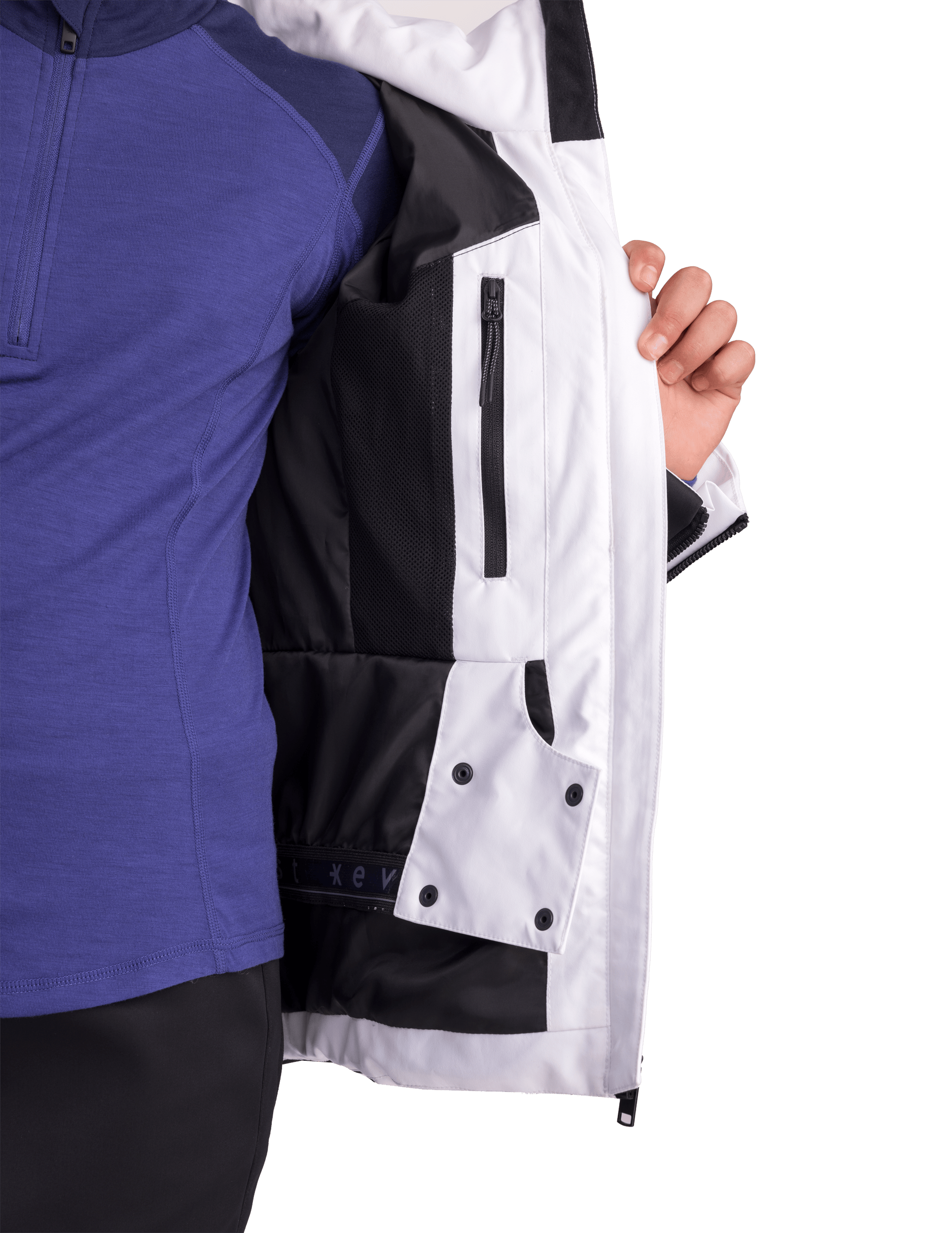 SKI FASHION JACKET WHITE/BLACK JUNIOR Everest Ski & Snowboard Jacket