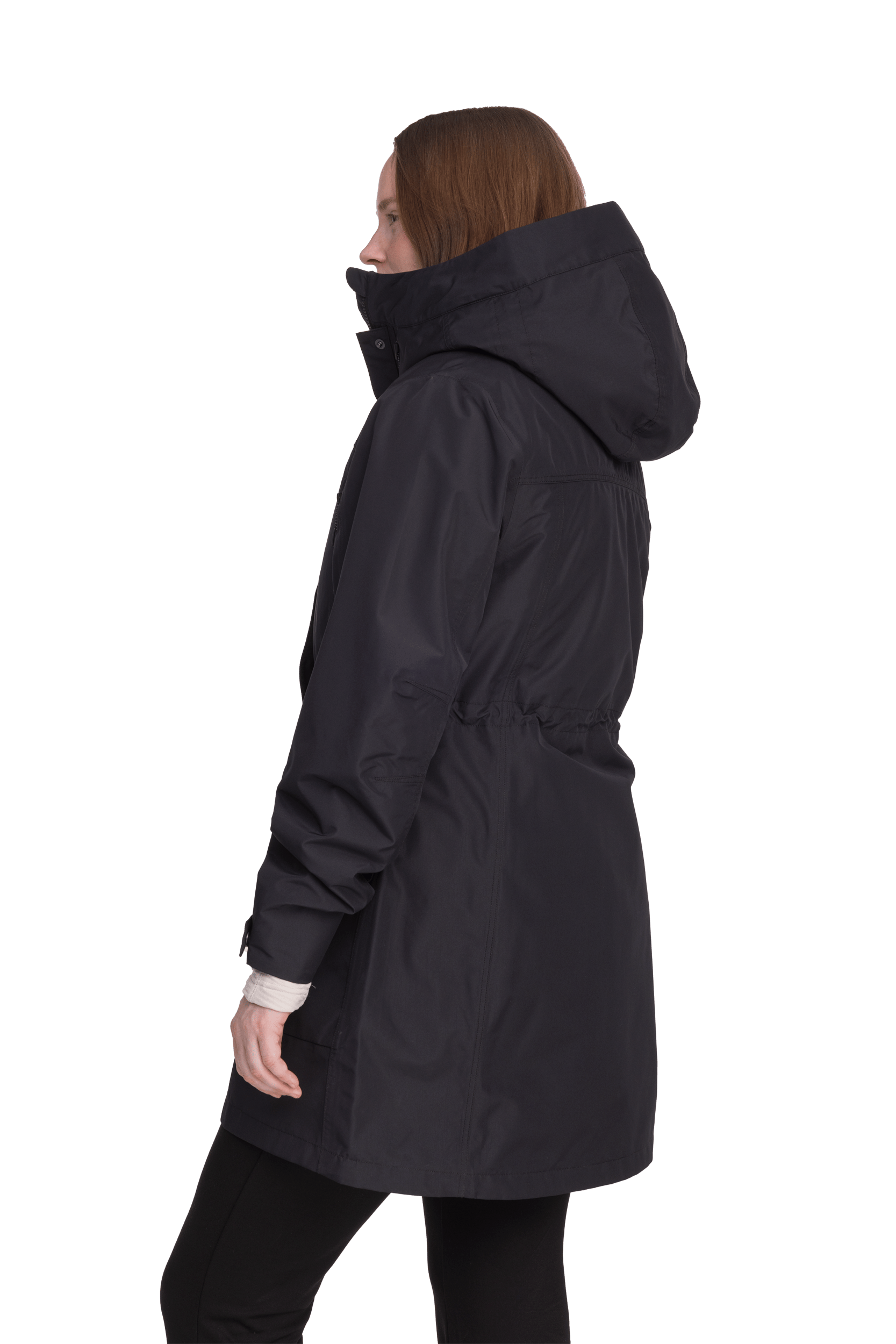 DAMEN FUNKTIONSPARKA SCHWARZ Everest Gefütterter Parka