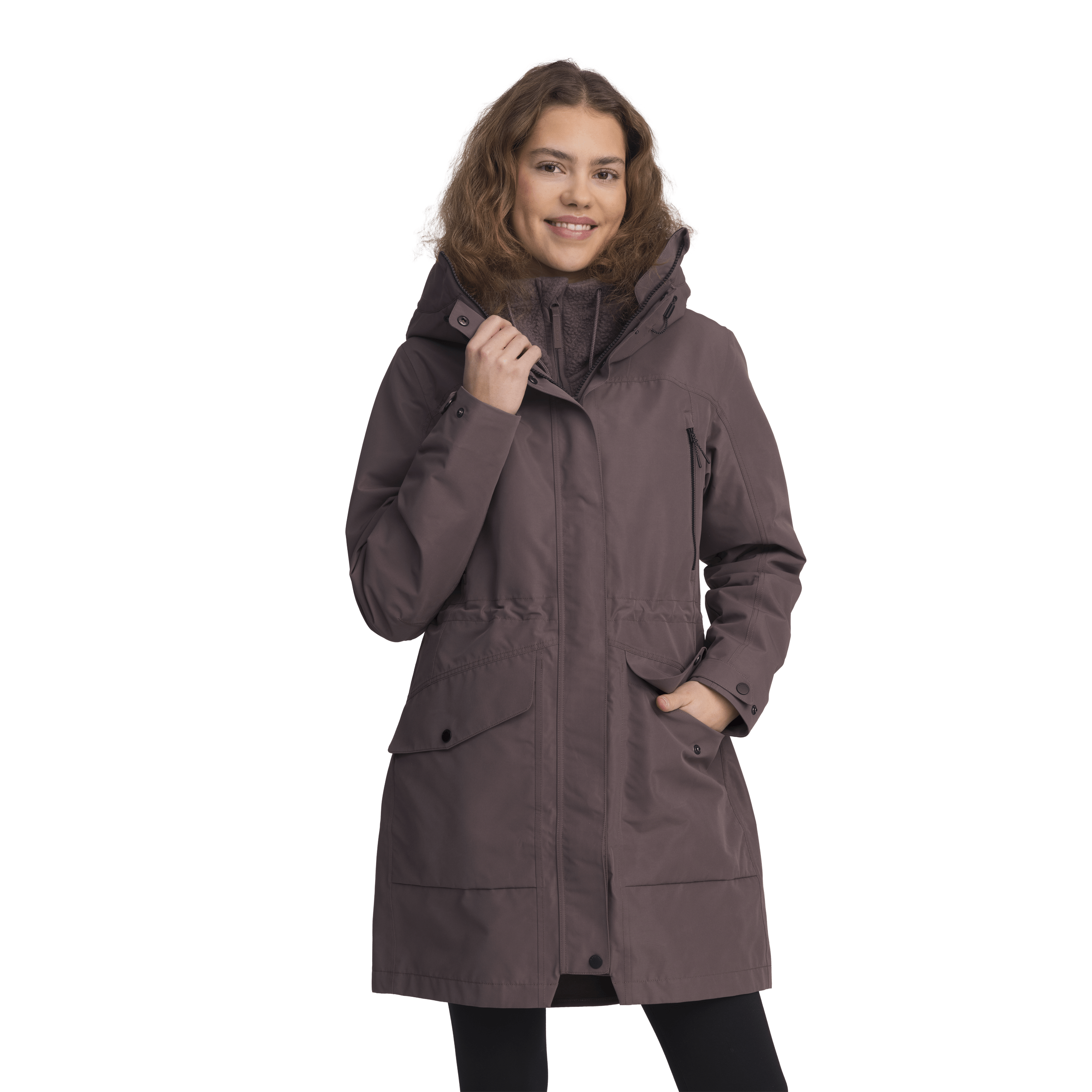 DAMEN FUNKTIONS-PARKA ASH PURPLE Everest Allwetter-Mantel