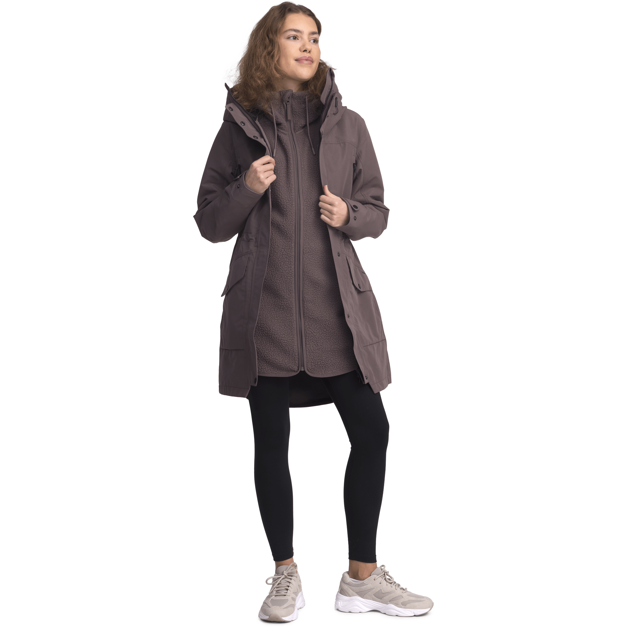 DAMEN FUNKTIONS-PARKA ASH PURPLE Everest Allwetter-Mantel