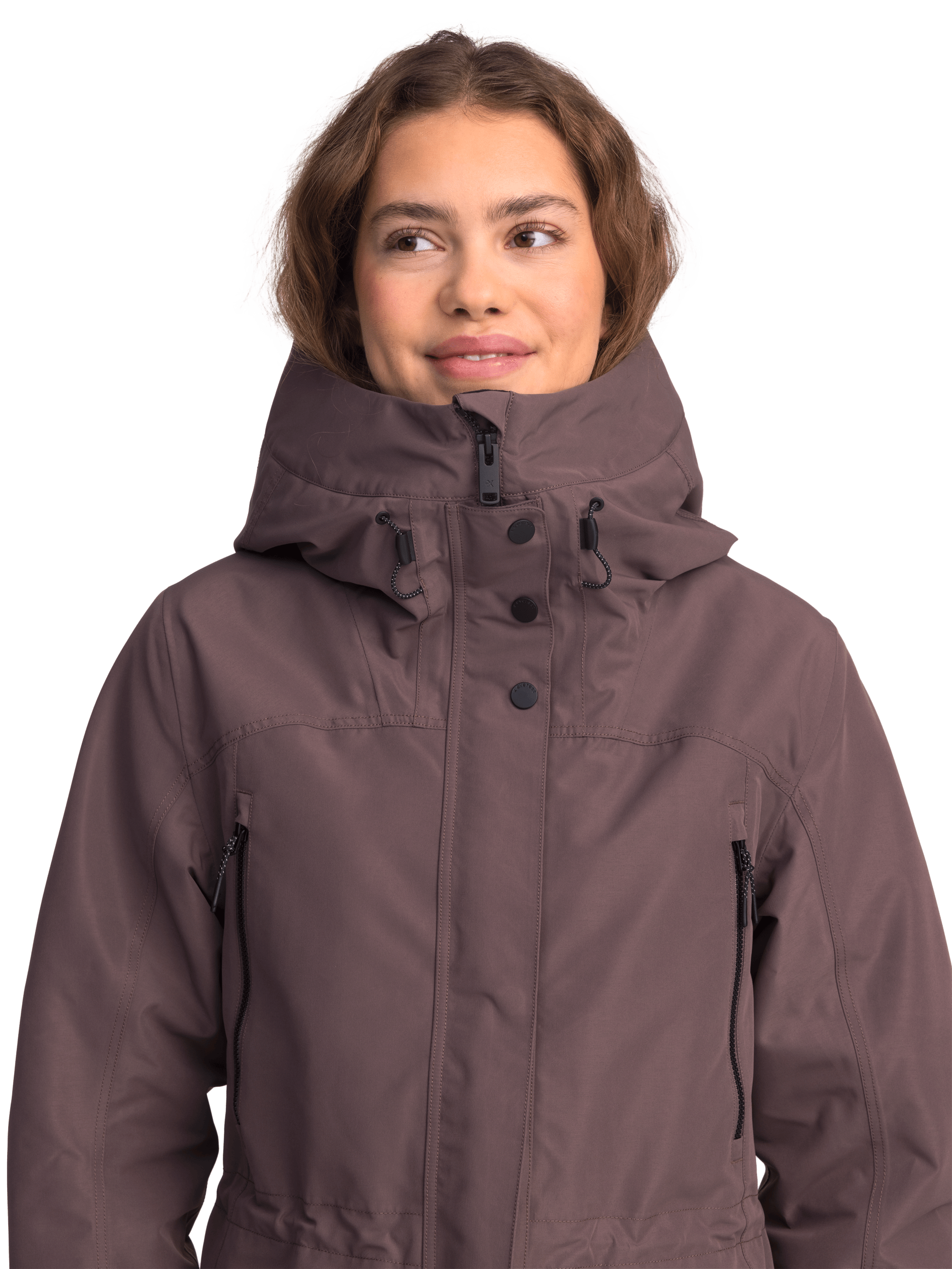 希少 GOODENOUGH VENTILATION PARKA KOOTNEY | WOMEN'S VEGAN DOWN (RECYCLED) MID-LENGTH PARKA, GRAPE