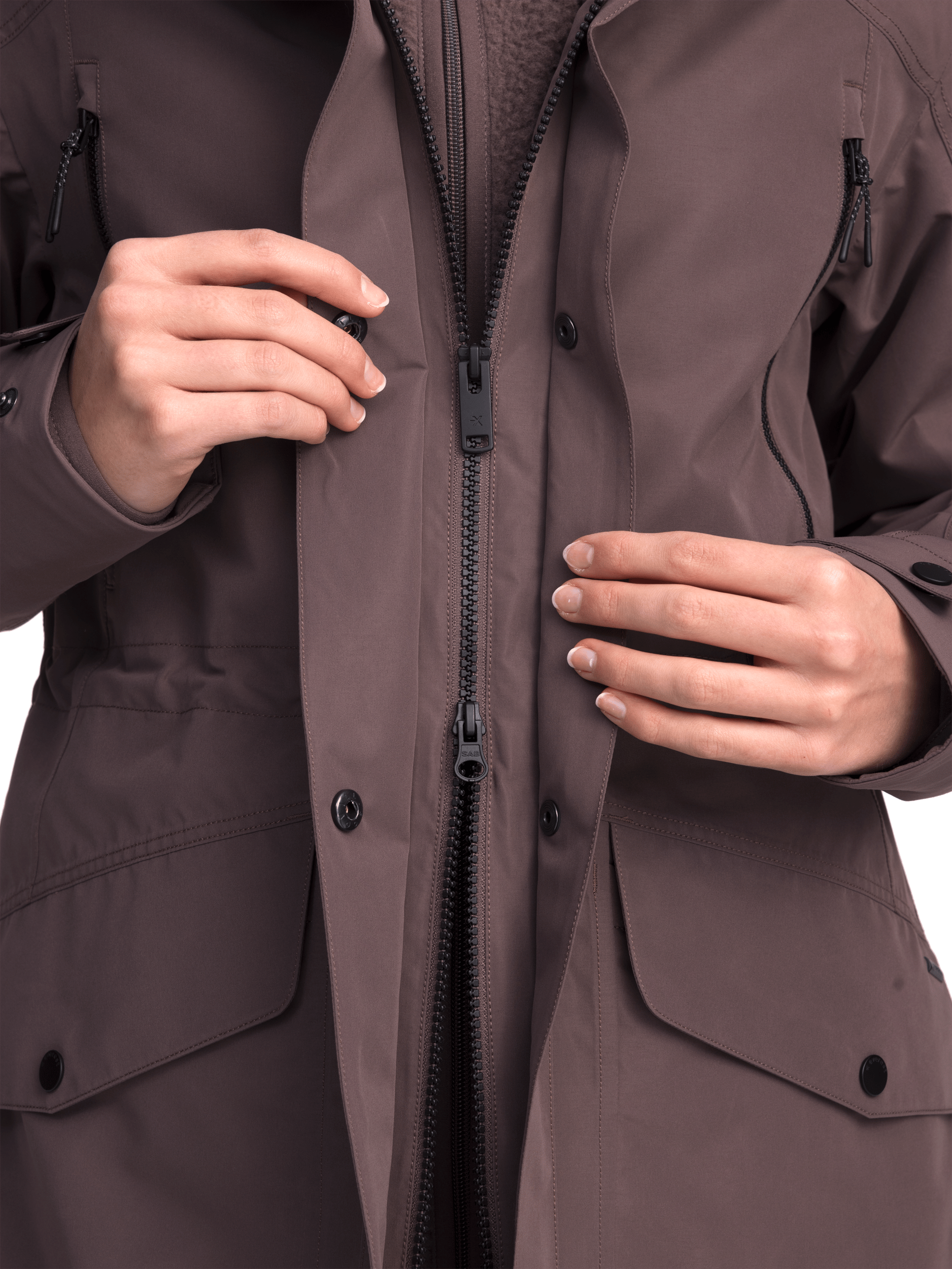 DAMEN FUNKTIONSPARKA ASH PURPLE Everest Allwettermantel