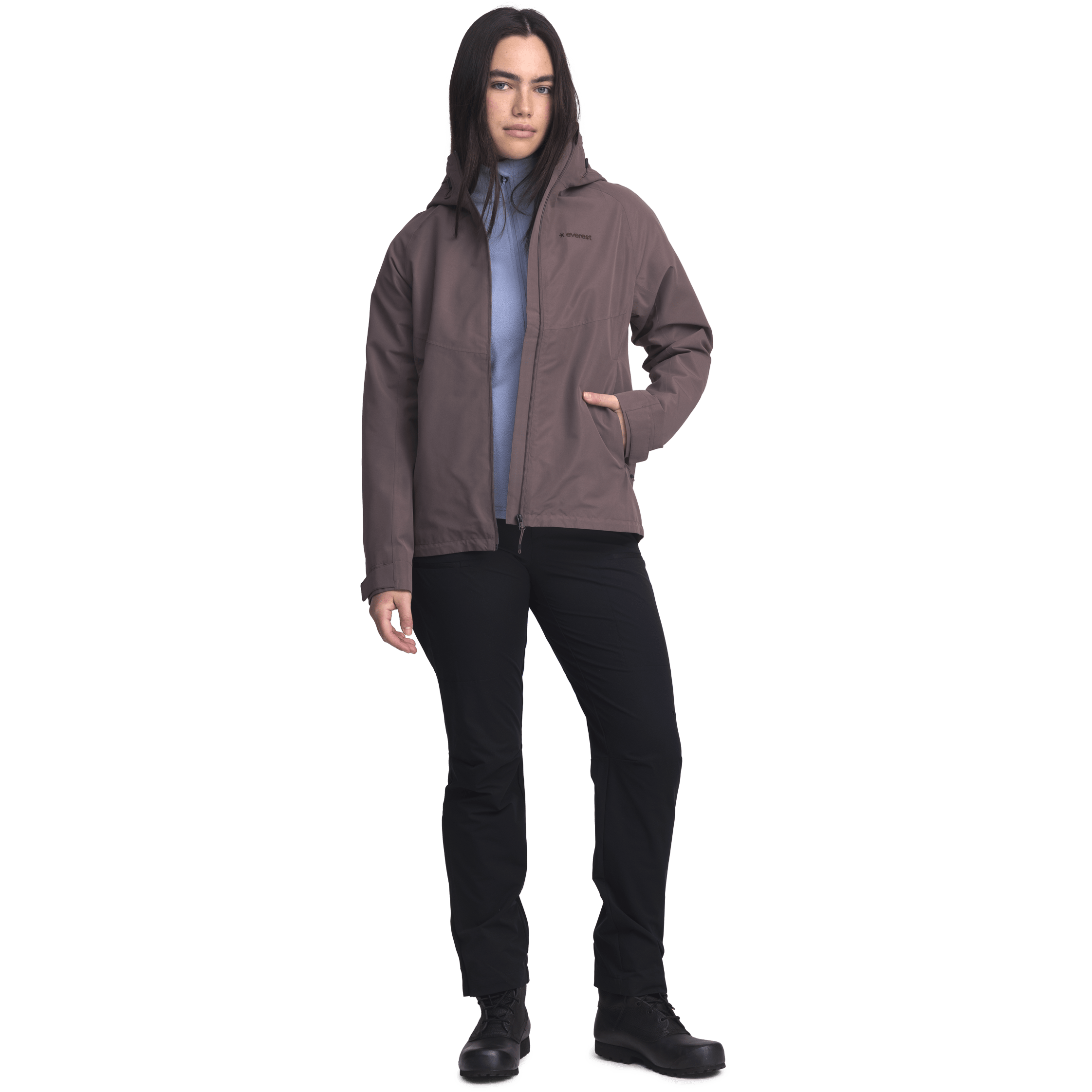 DAMEN ALLROUND JACKE ASCHLILA Everest Allwetter-Jacke
