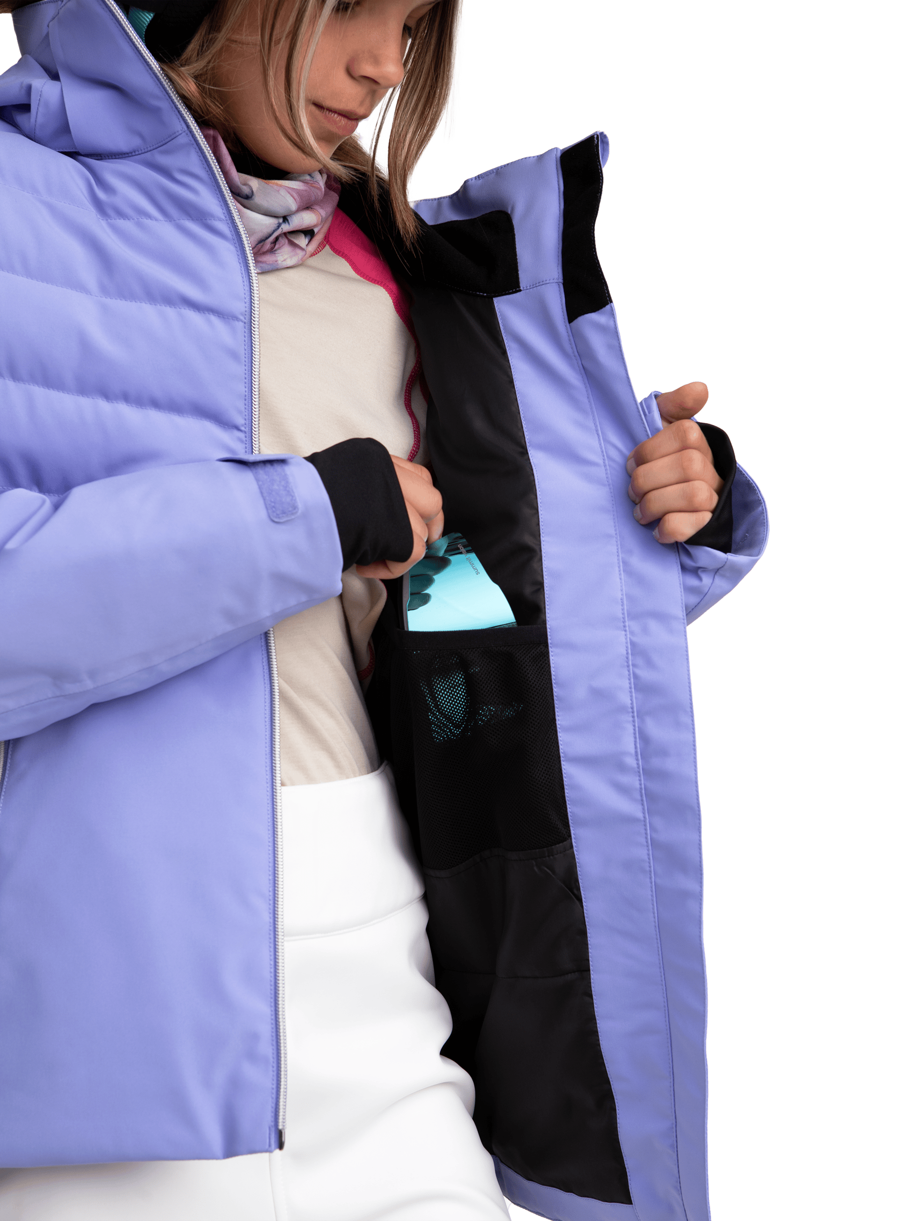 FLOW SOFTSHELL JACKET SOFT LAVENDER Everest Ski & Snowboard Jacket