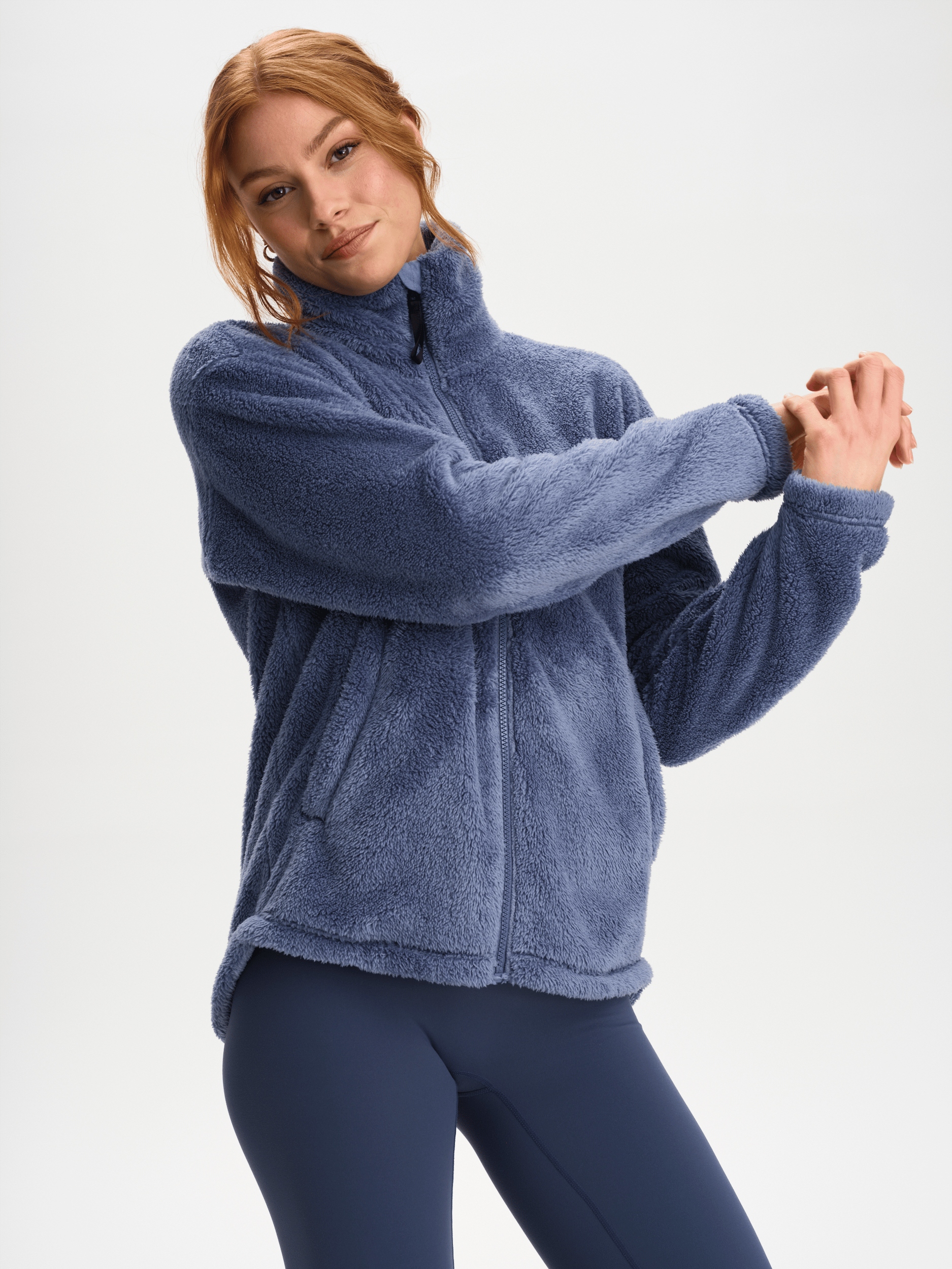 COZY PILE JACKET LILA WIND Damen Everest Pile Fleece