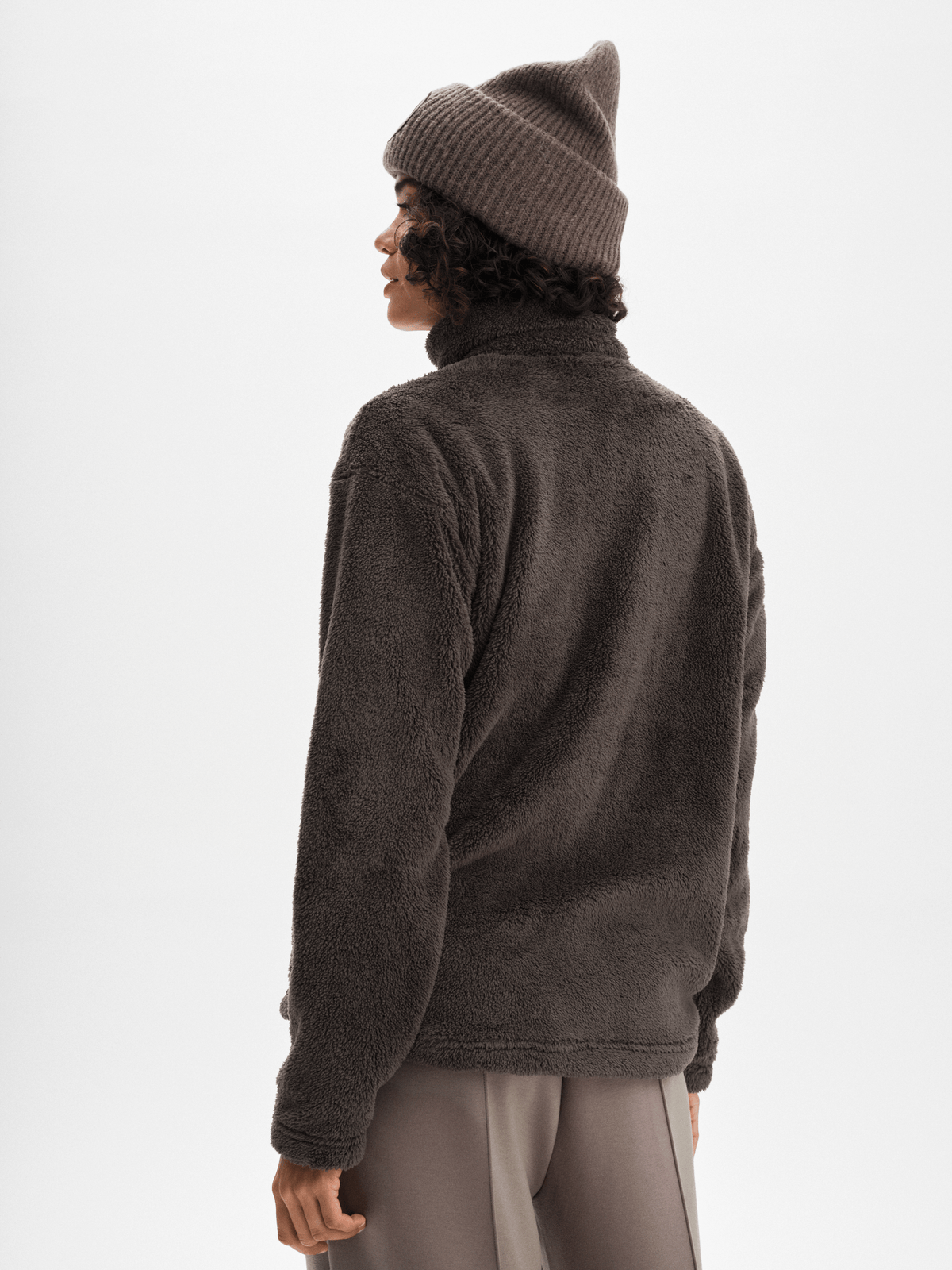 COZY PILE JACKET PLUM SLATE Everest Pile Fleece