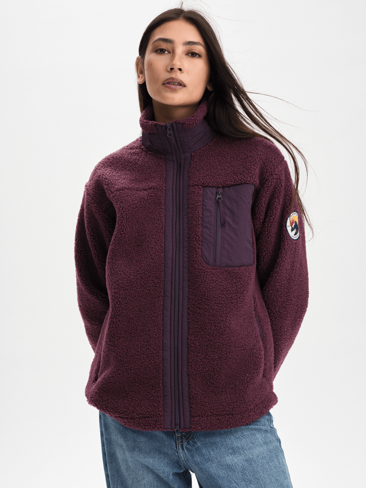WILA PILE SHIRT MAUVE WINE Everest Pile Fleece