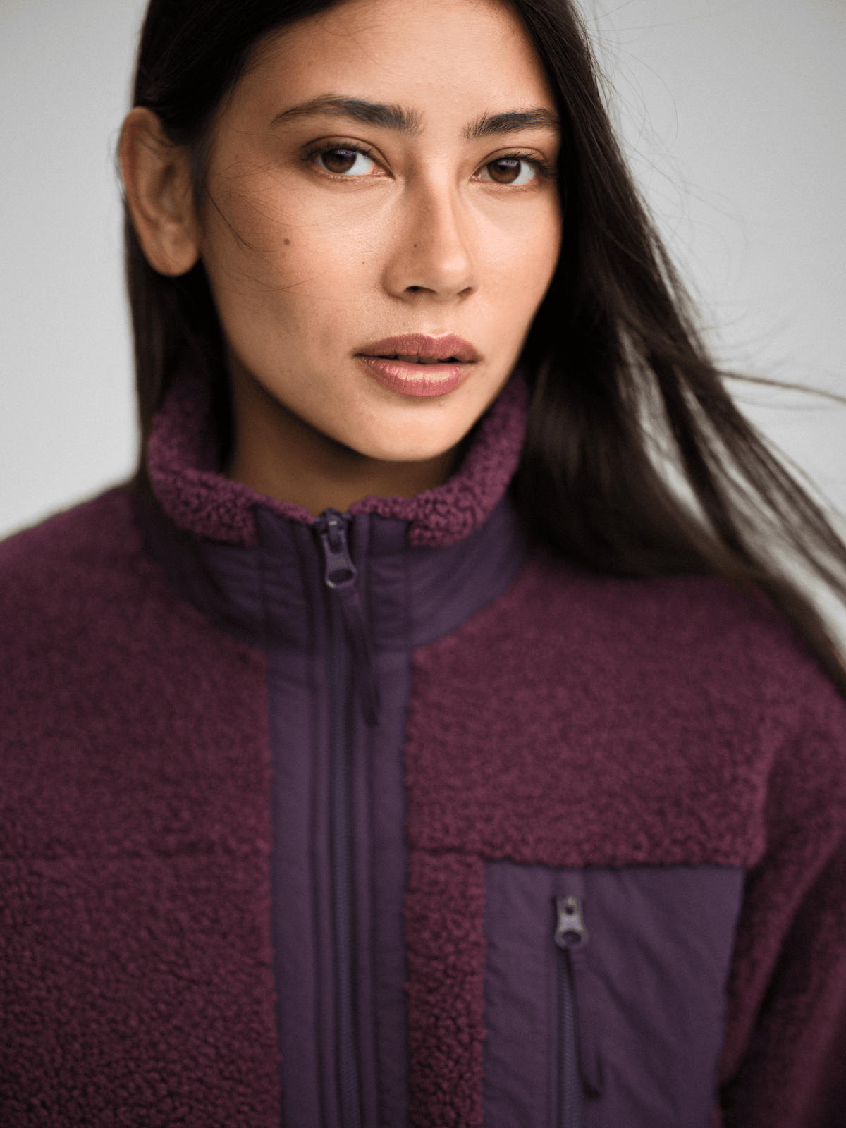 WILA PILE SHIRT MAUVE WINE Everest Pile Fleece