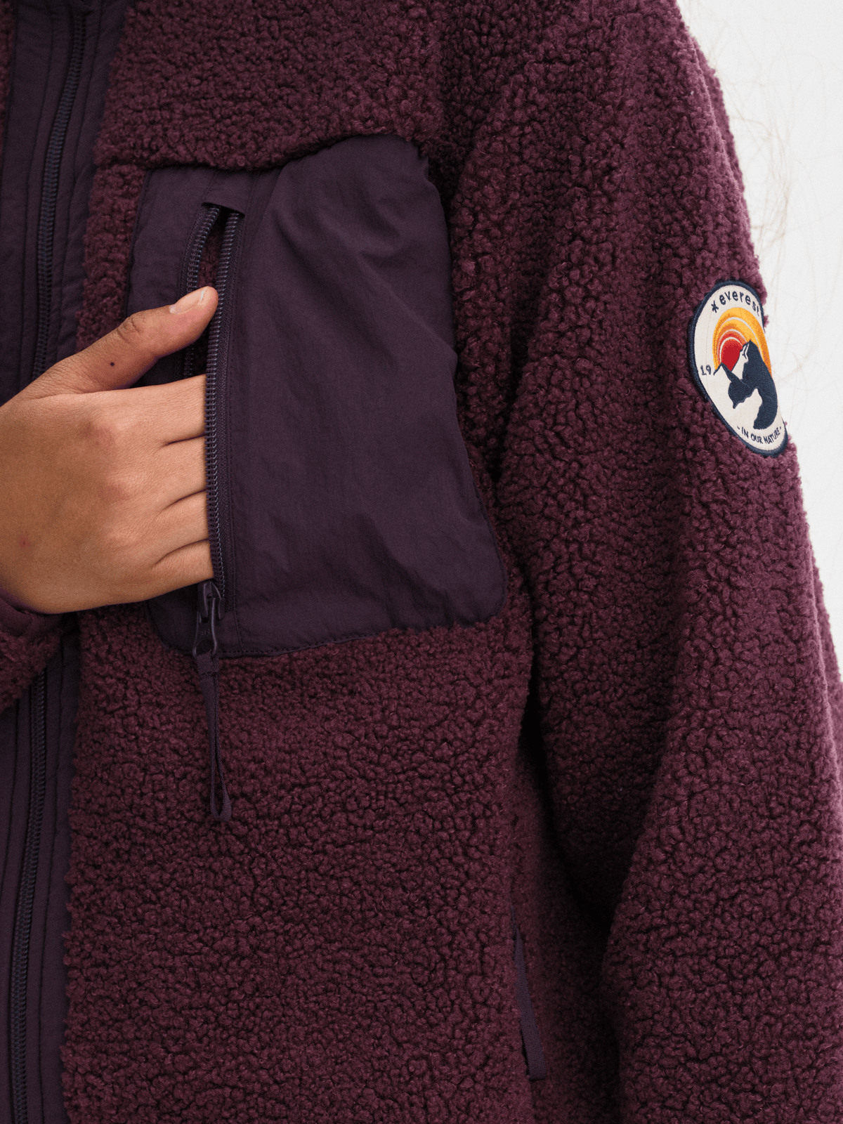 WILA PILE SHIRT MAUVE WINE Everest Pile Fleece