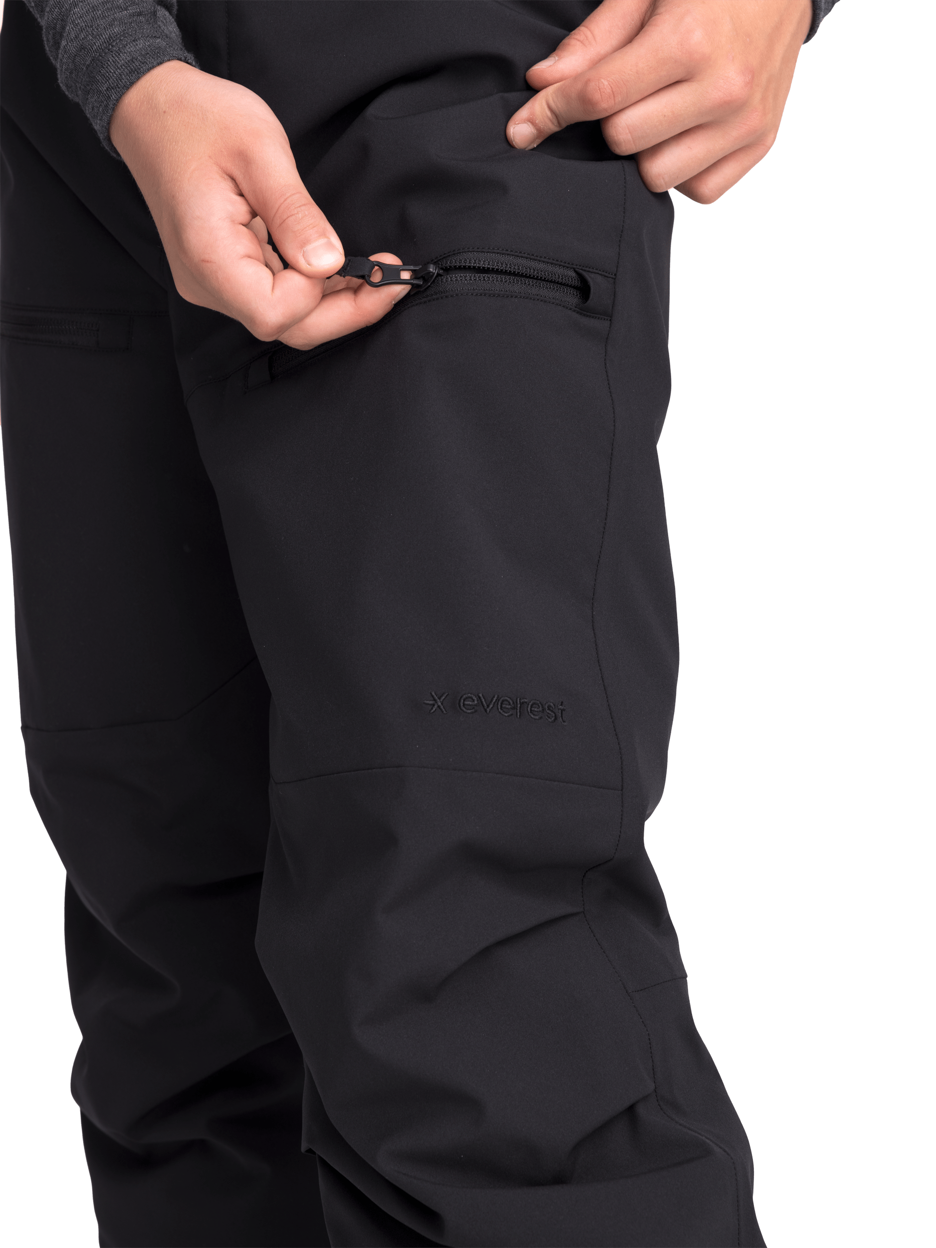 REGULAR SOFT PANT BLACK Everest Ski & Snowboard Pants