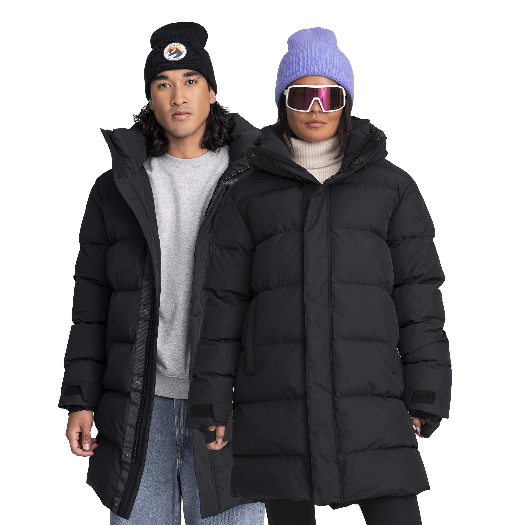 DORADO PARKA CZARNA Everest Pikowana parka