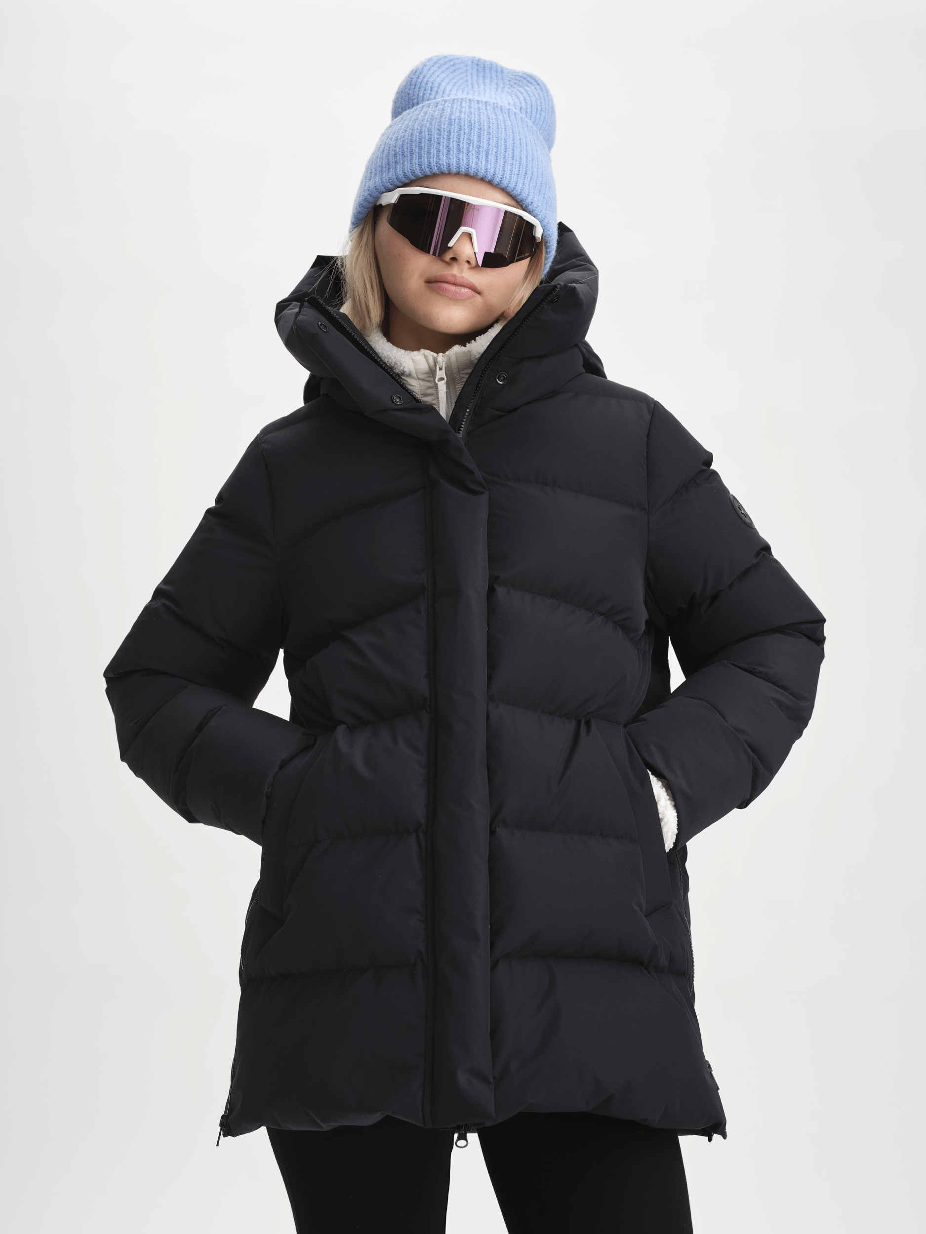 ROSELETTE KURTKA CZARNA Everest Kurtka ocieplana