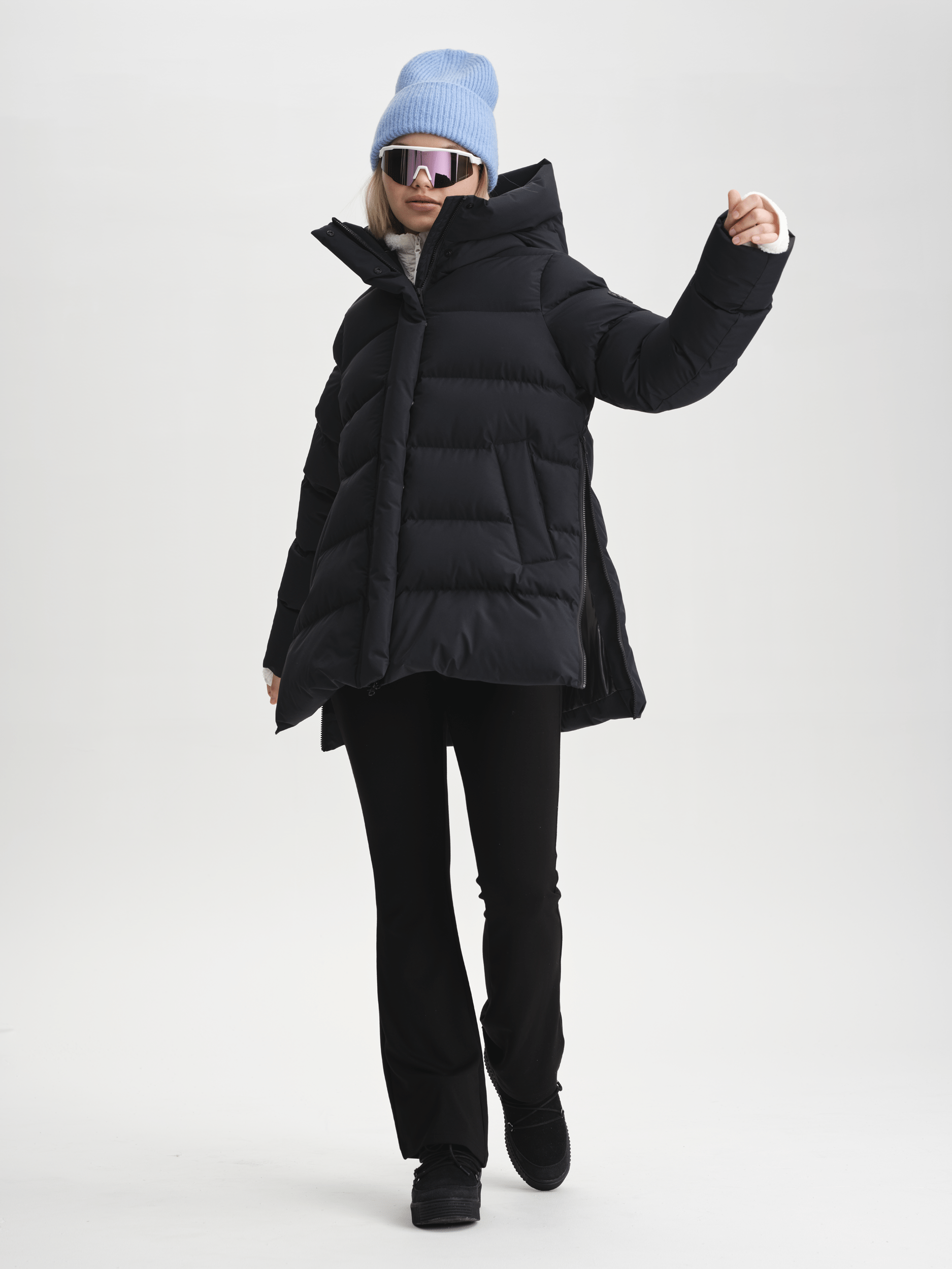 ROSELETTE KURTKA CZARNA Everest Kurtka ocieplana