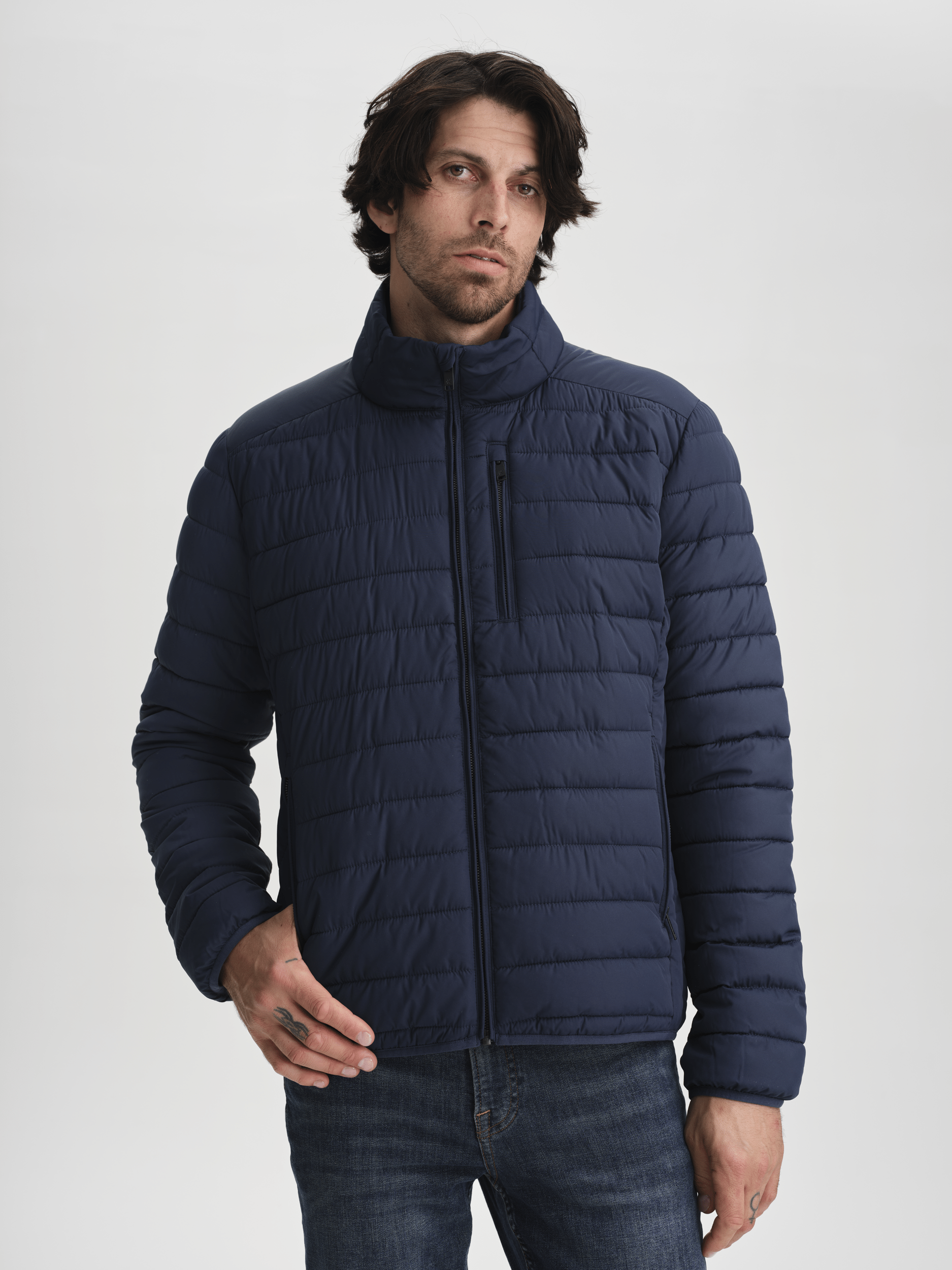 STONE LINER KURTKA GRANATOWA Everest Kurtka z podszewką