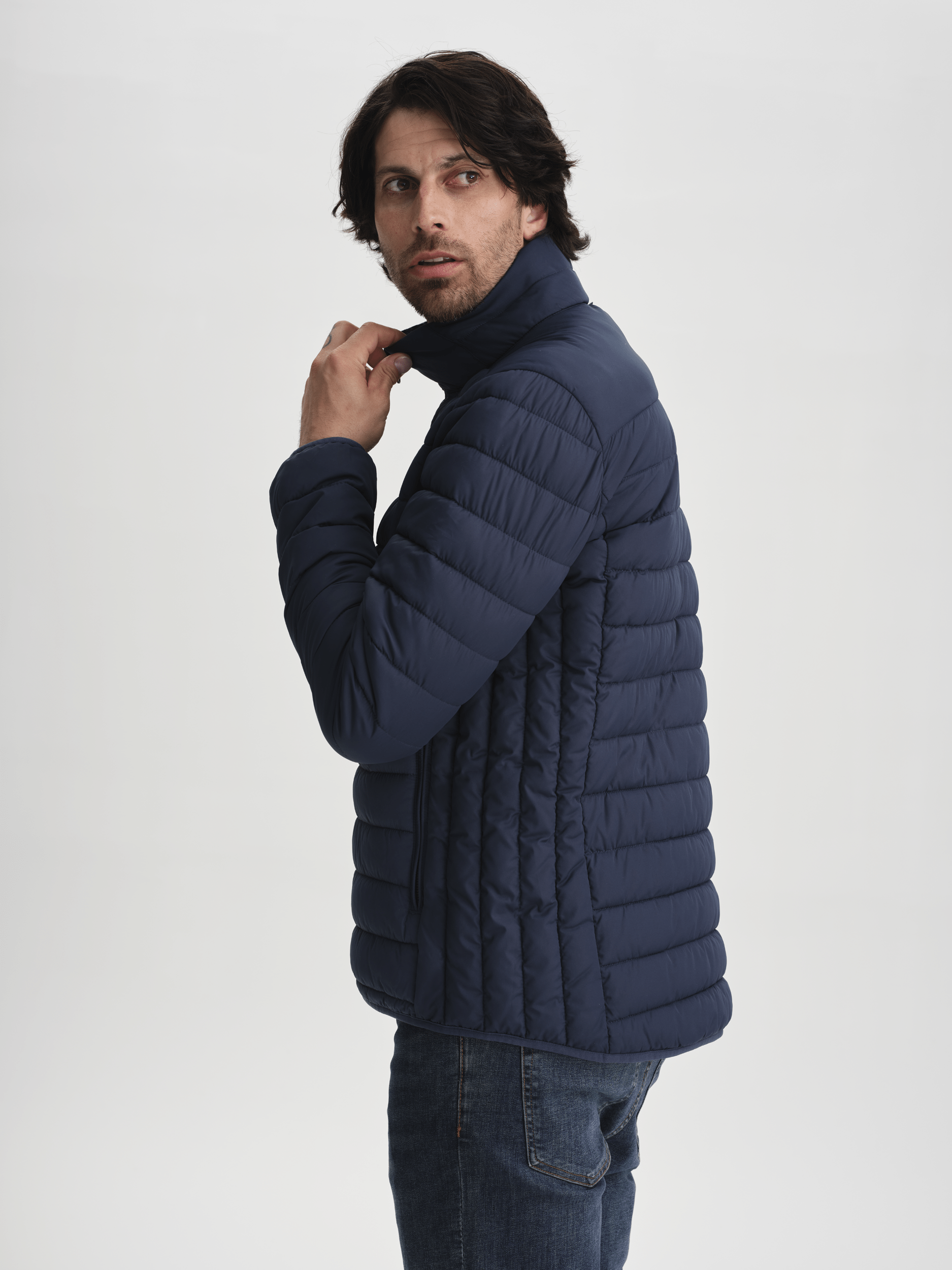 STONE LINER JACKET  NAVY Everest Liner Jacket