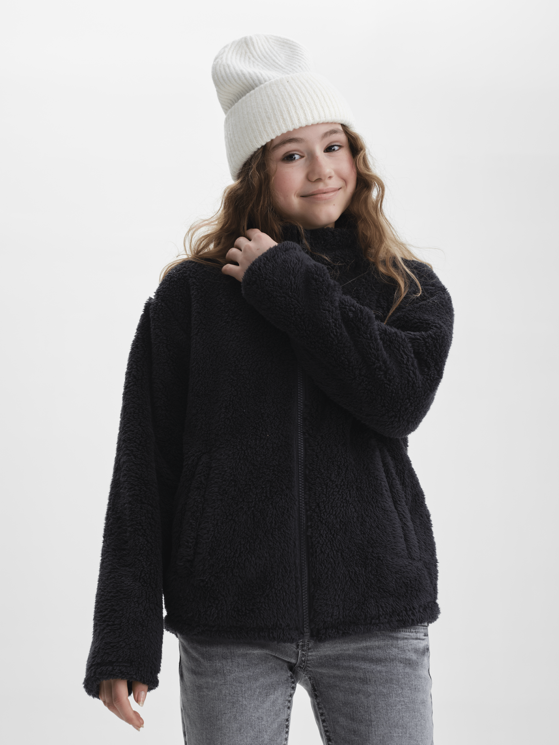 COZY PILE BLACK JUNIOR Everest Druga warstwa