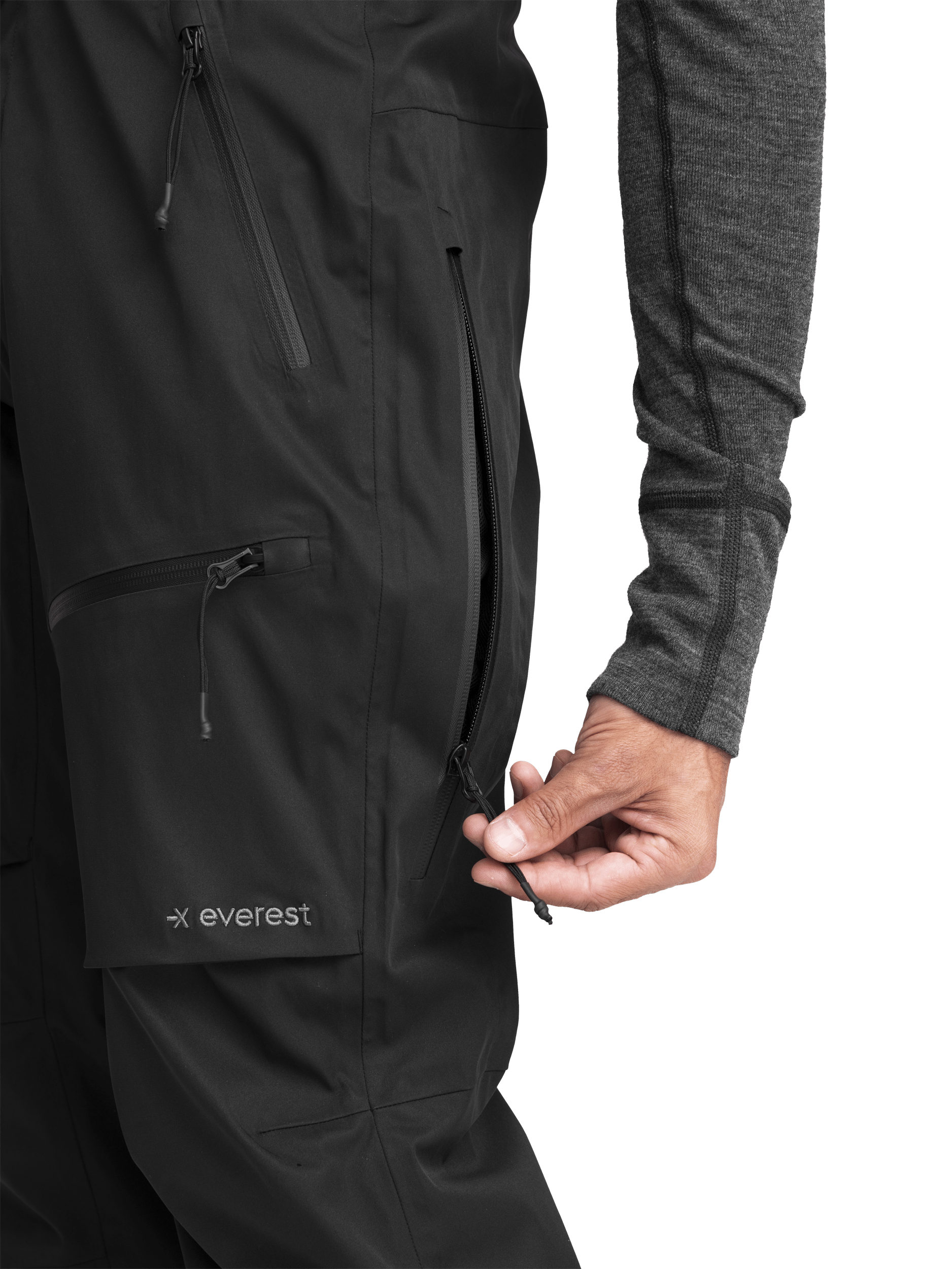 ALPINE PANT SHORT BLACK MEN Everest Ski & Snowboard Pants