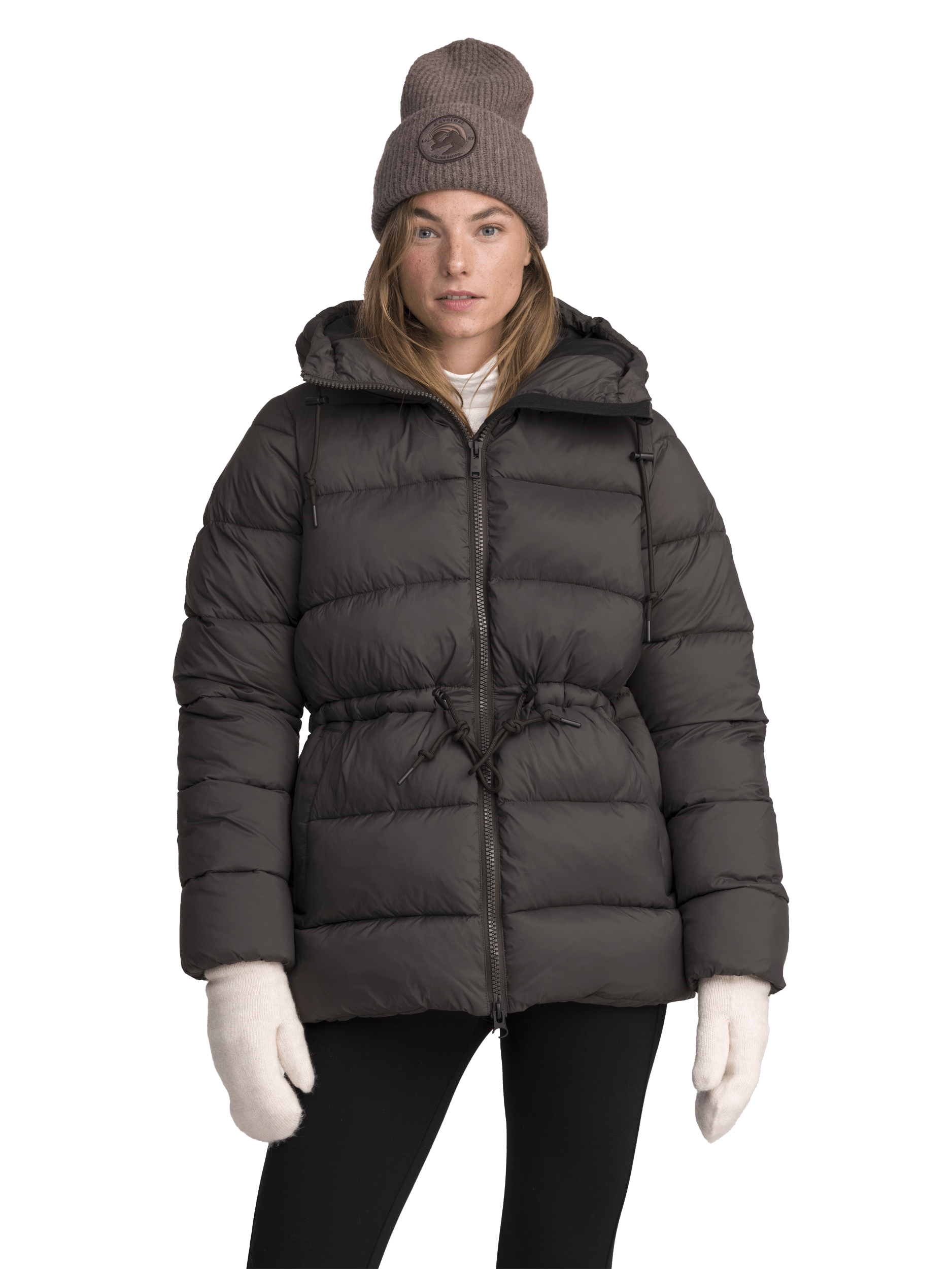 GAMILA KURTKA MID CZARNA Everest Pikowana parka