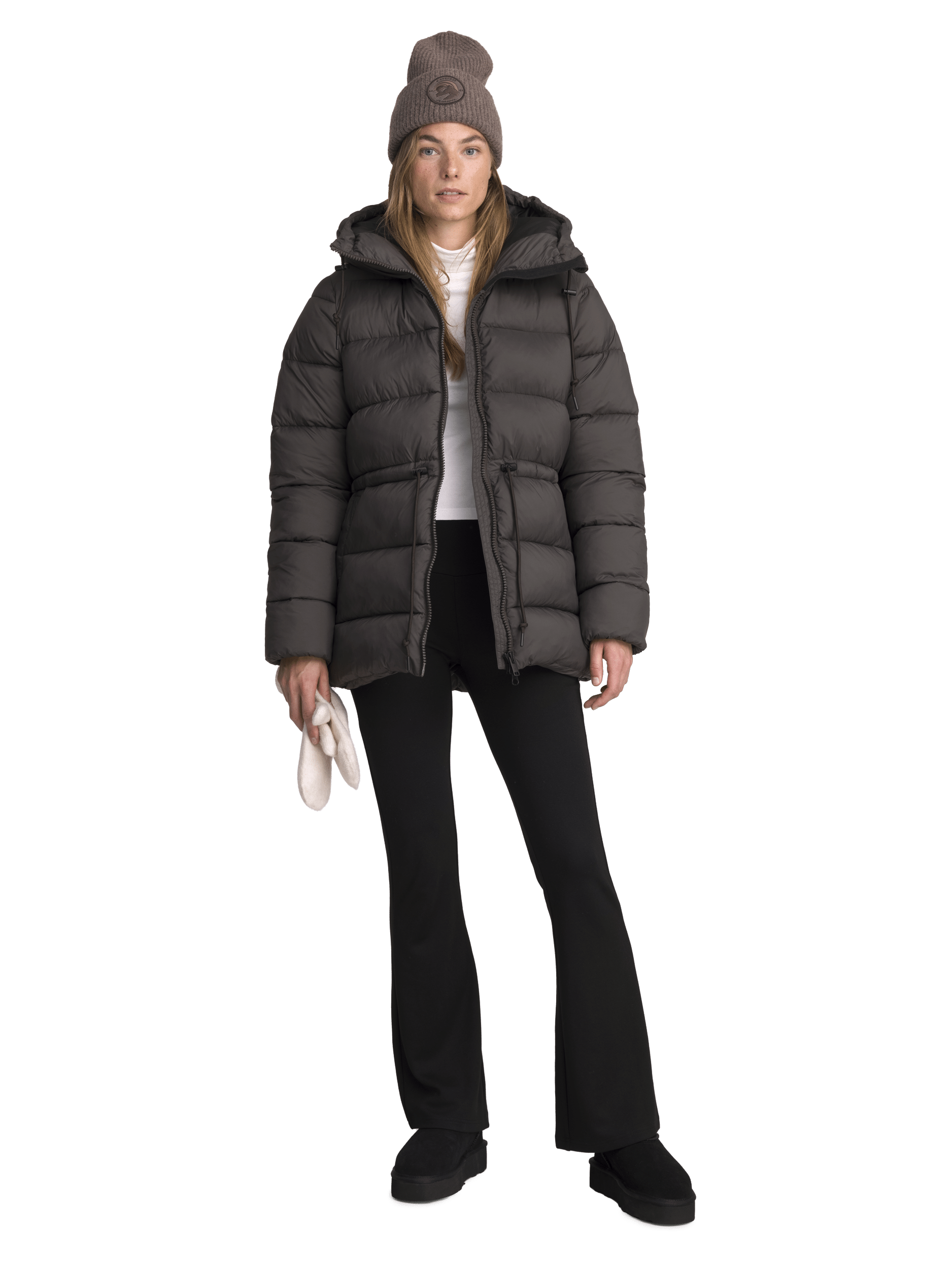 GAMILA KURTKA MID CZARNA Everest Pikowana parka