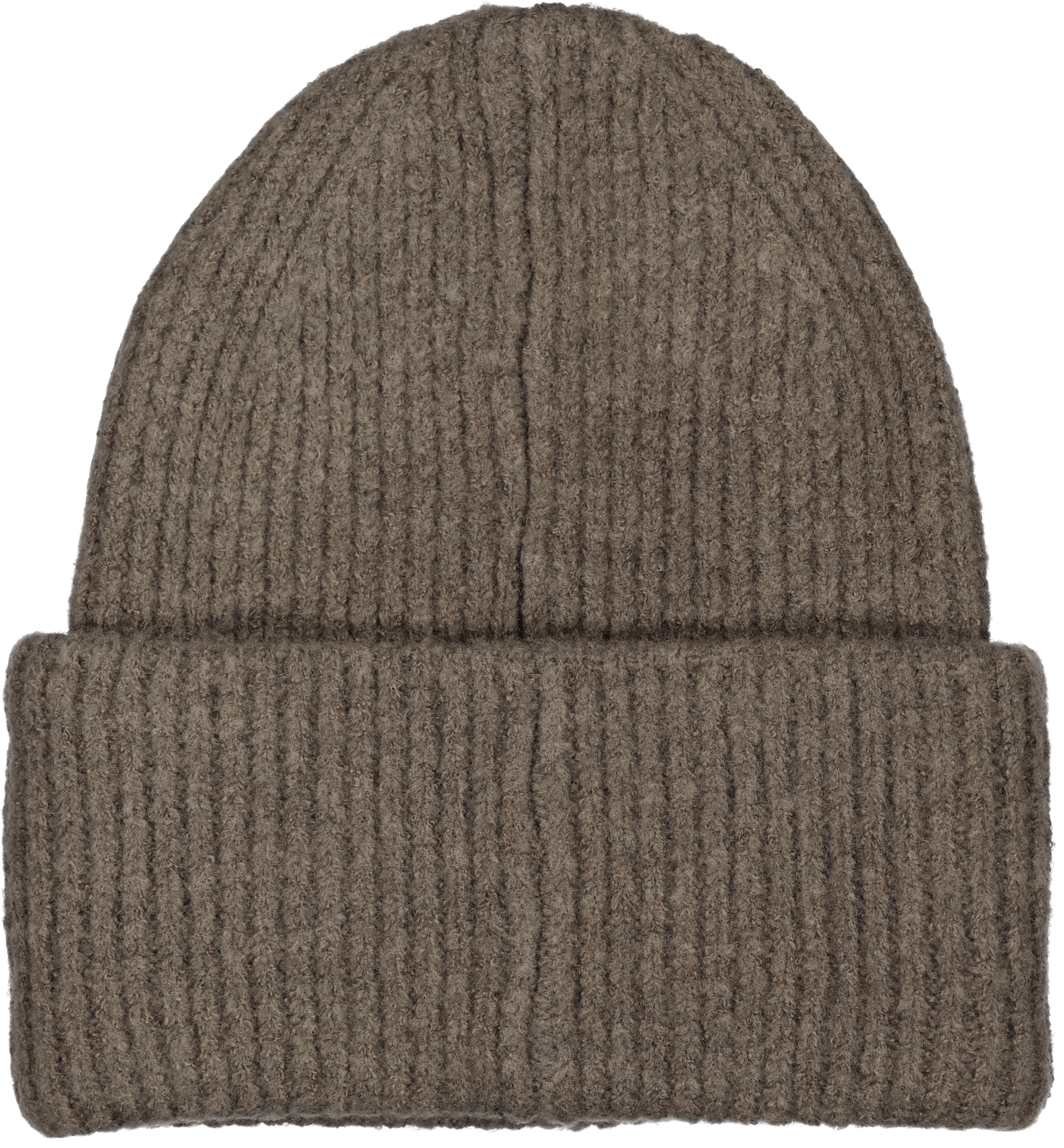 HEAVY KNIT BADGE BEANIE  ASH PURPLE Everest Beanie