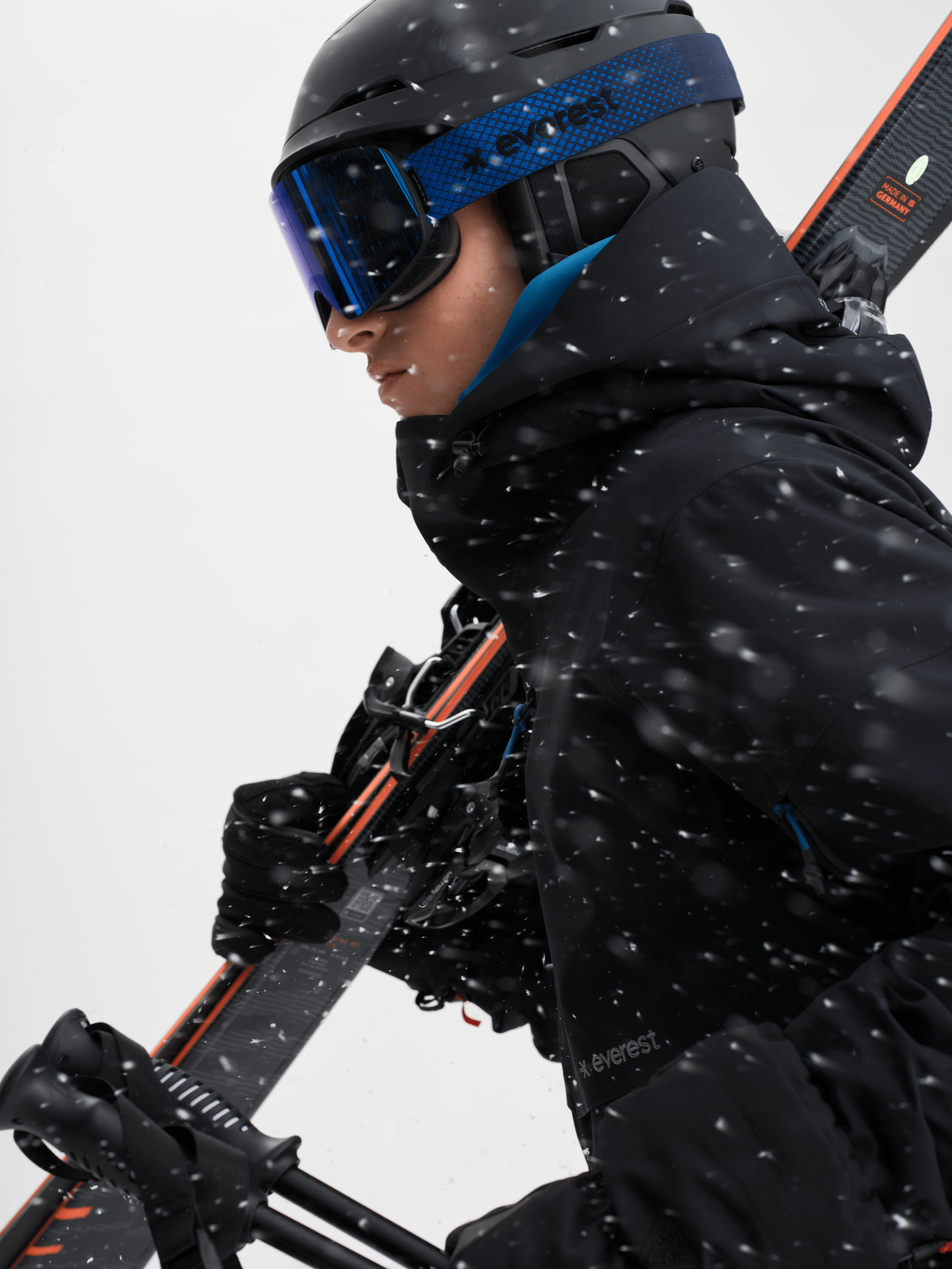 ICON 3-SCHICHT JACKE SCHWARZ/GLAZIAL Everest Ski- & Snowboardjacke