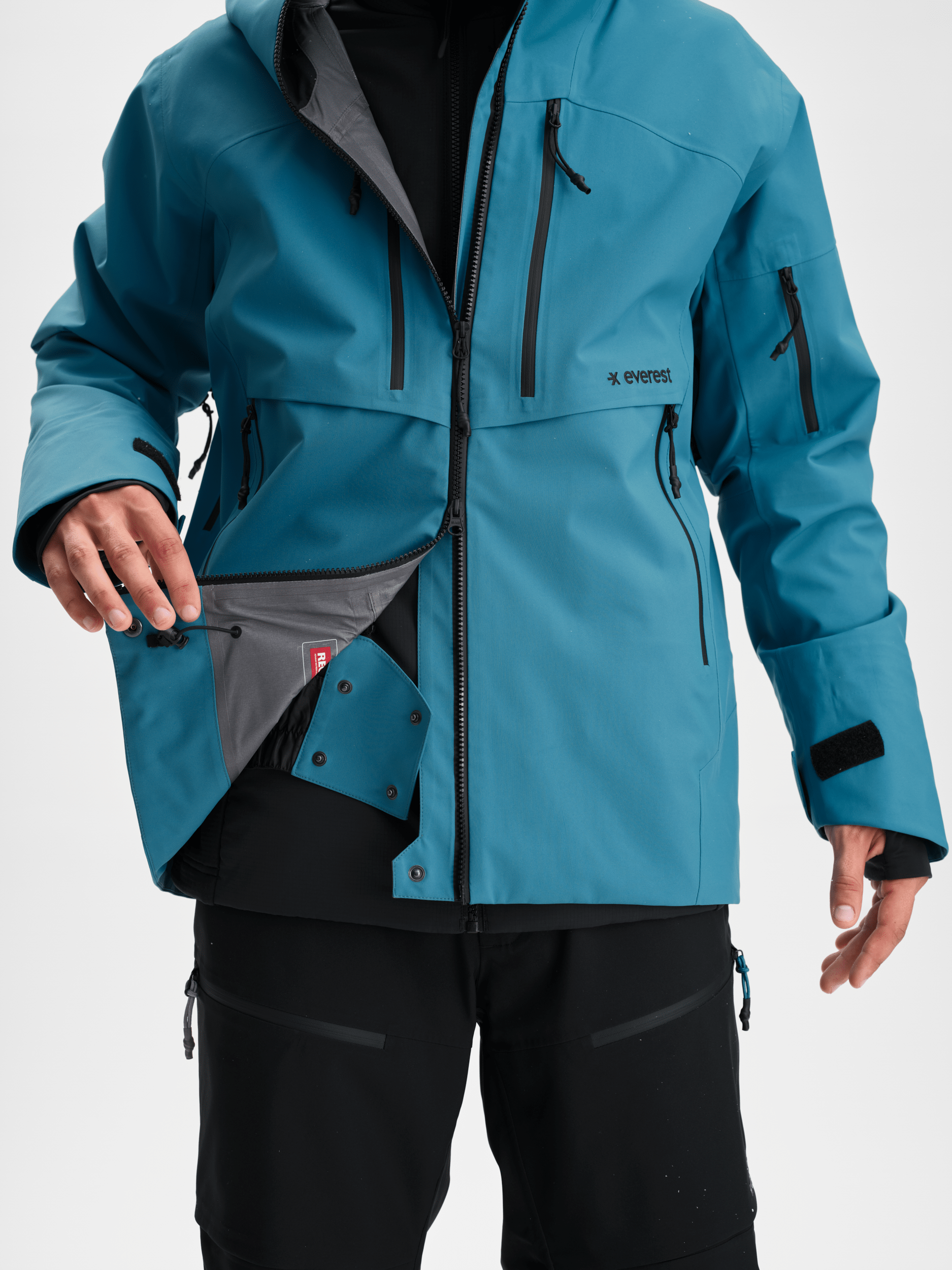 ICON 3-LAGEN-JACKE GLACIER BLAU Everest Ski- & Snowboardjacke