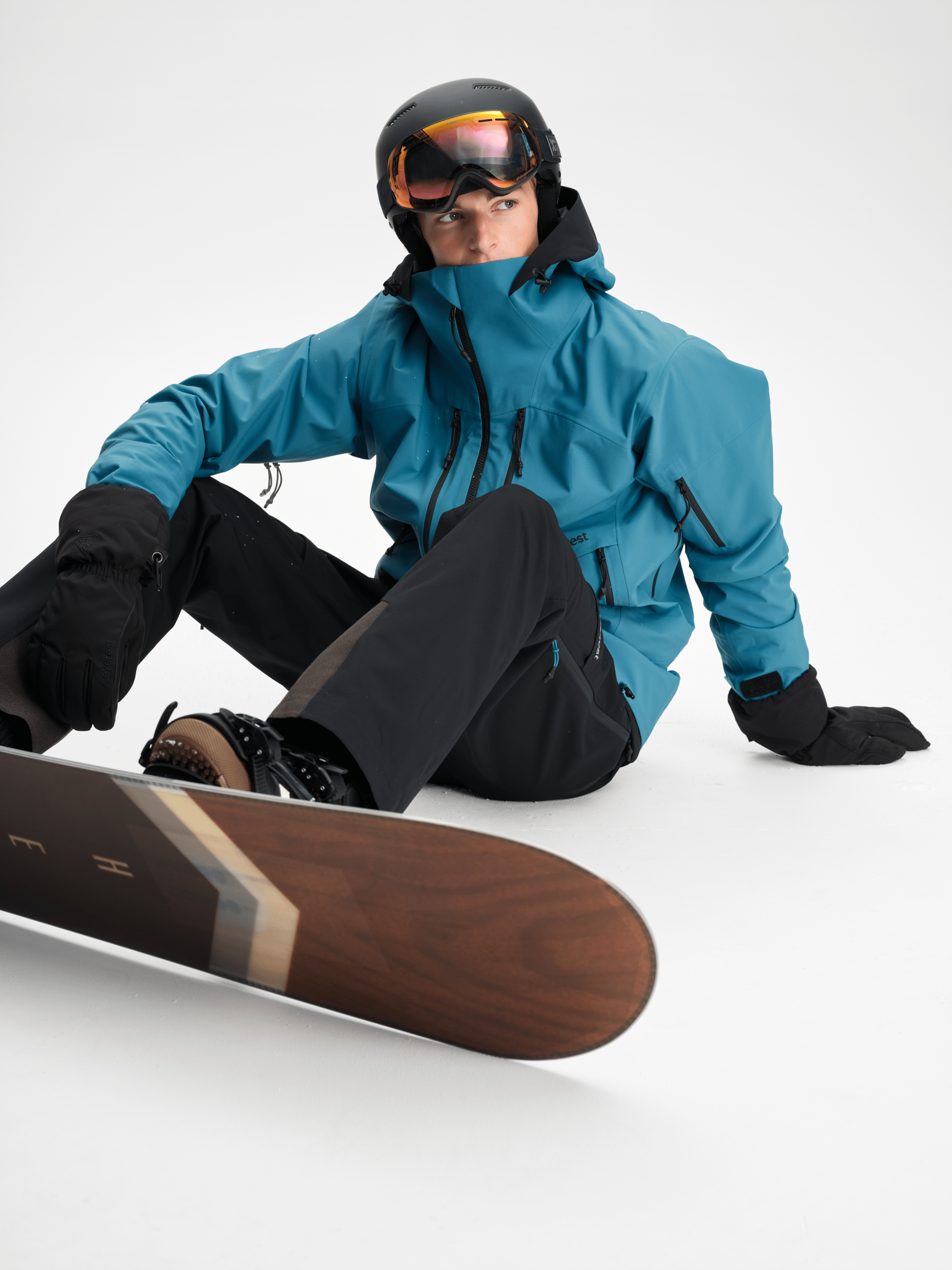 ICON 3-LAGEN-JACKE GLACIER BLAU Everest Ski- & Snowboardjacke