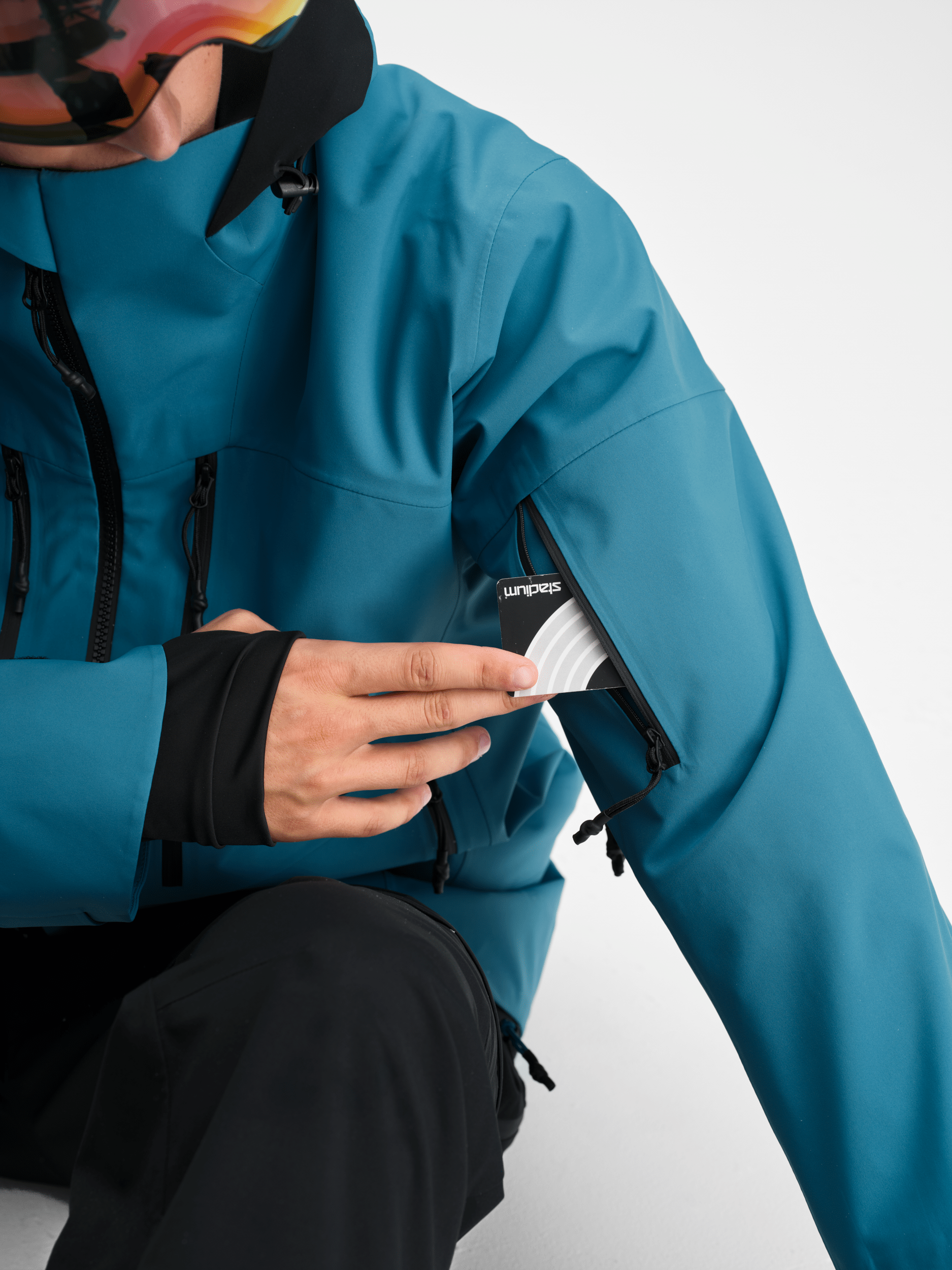 ICON 3-LAGEN-JACKE GLACIER BLAU Everest Ski- & Snowboardjacke