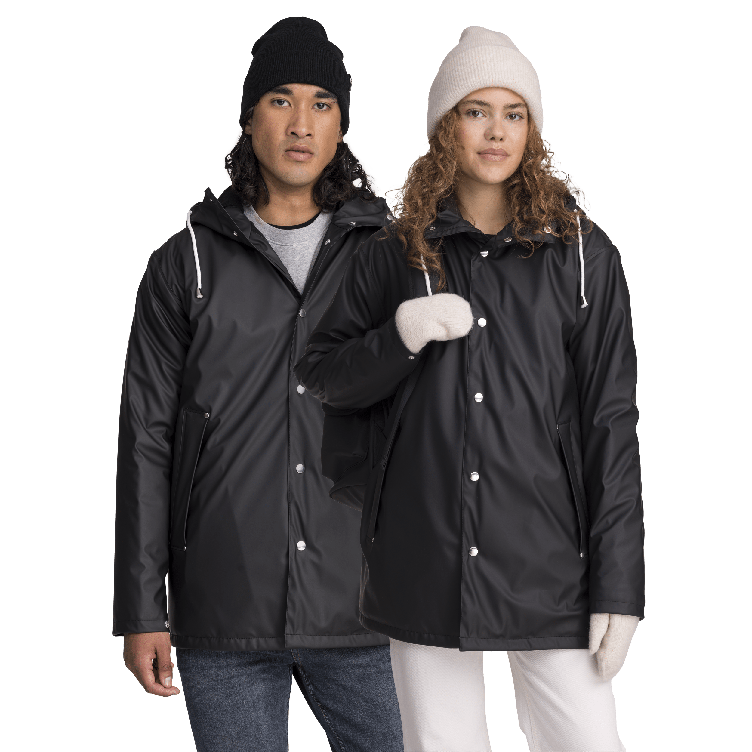 RAIN WARM COAT BLACK Everest All Weather Coat