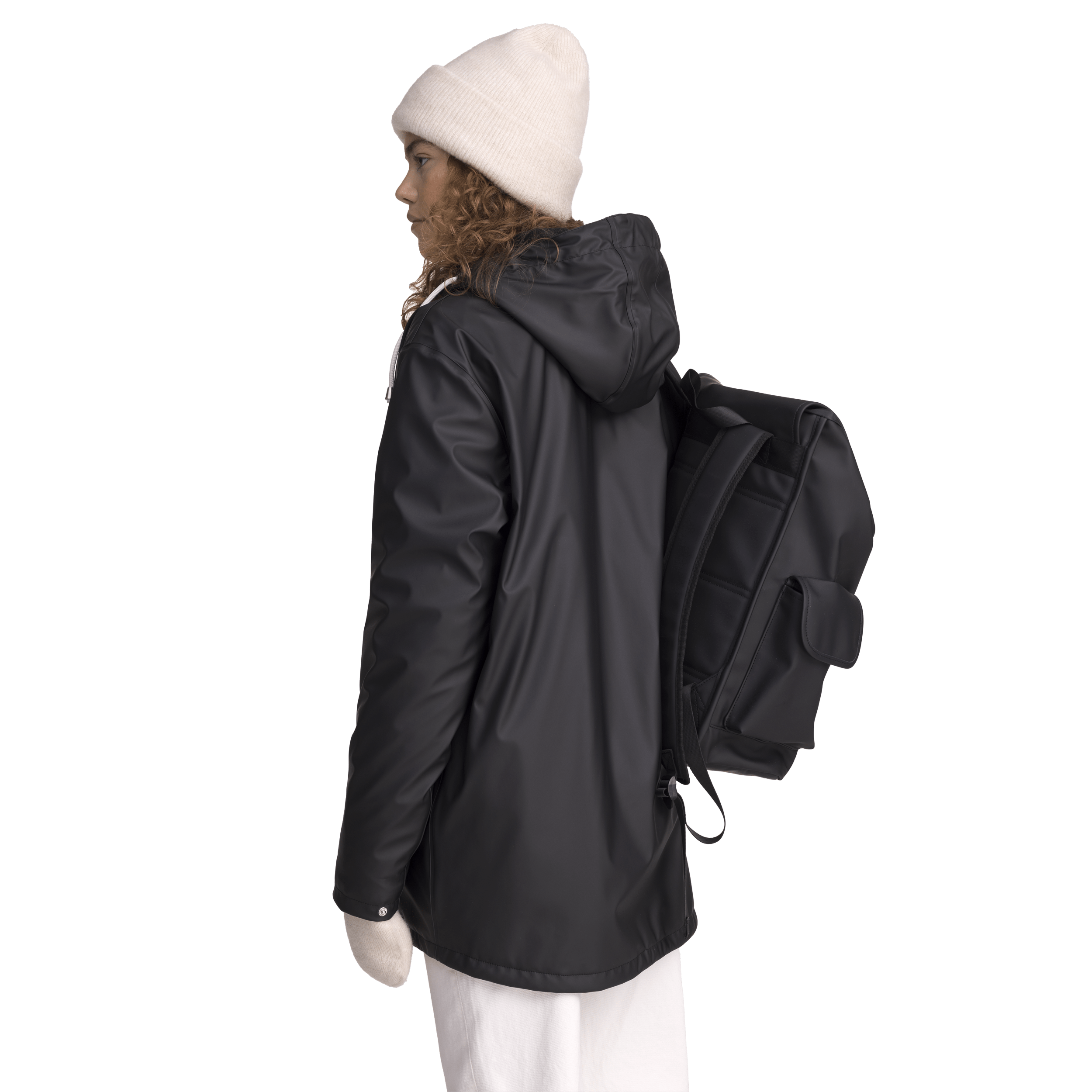 RAIN WARM COAT BLACK Everest All Weather Coat
