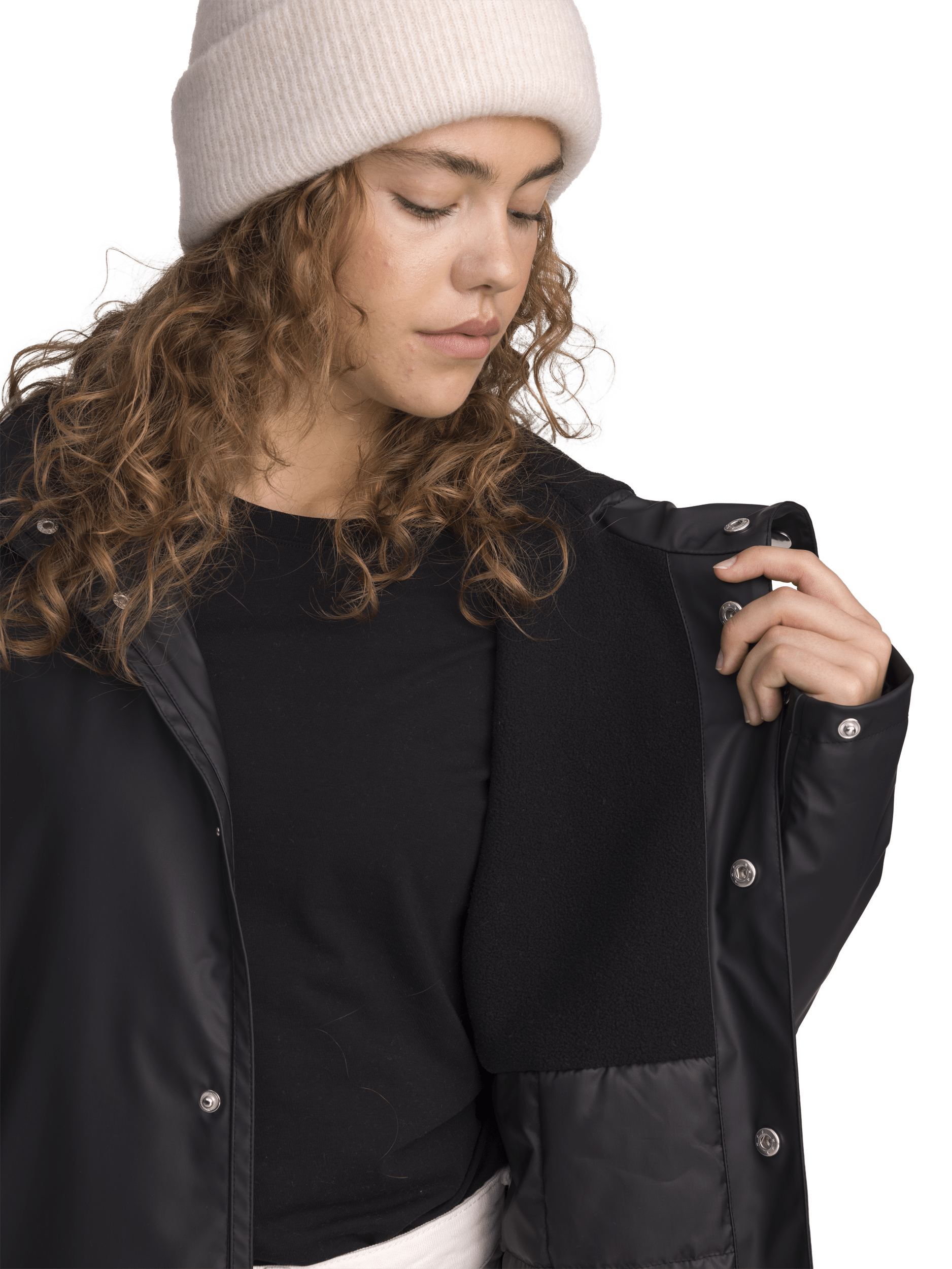 RAIN WARM COAT BLACK Everest All Weather Coat