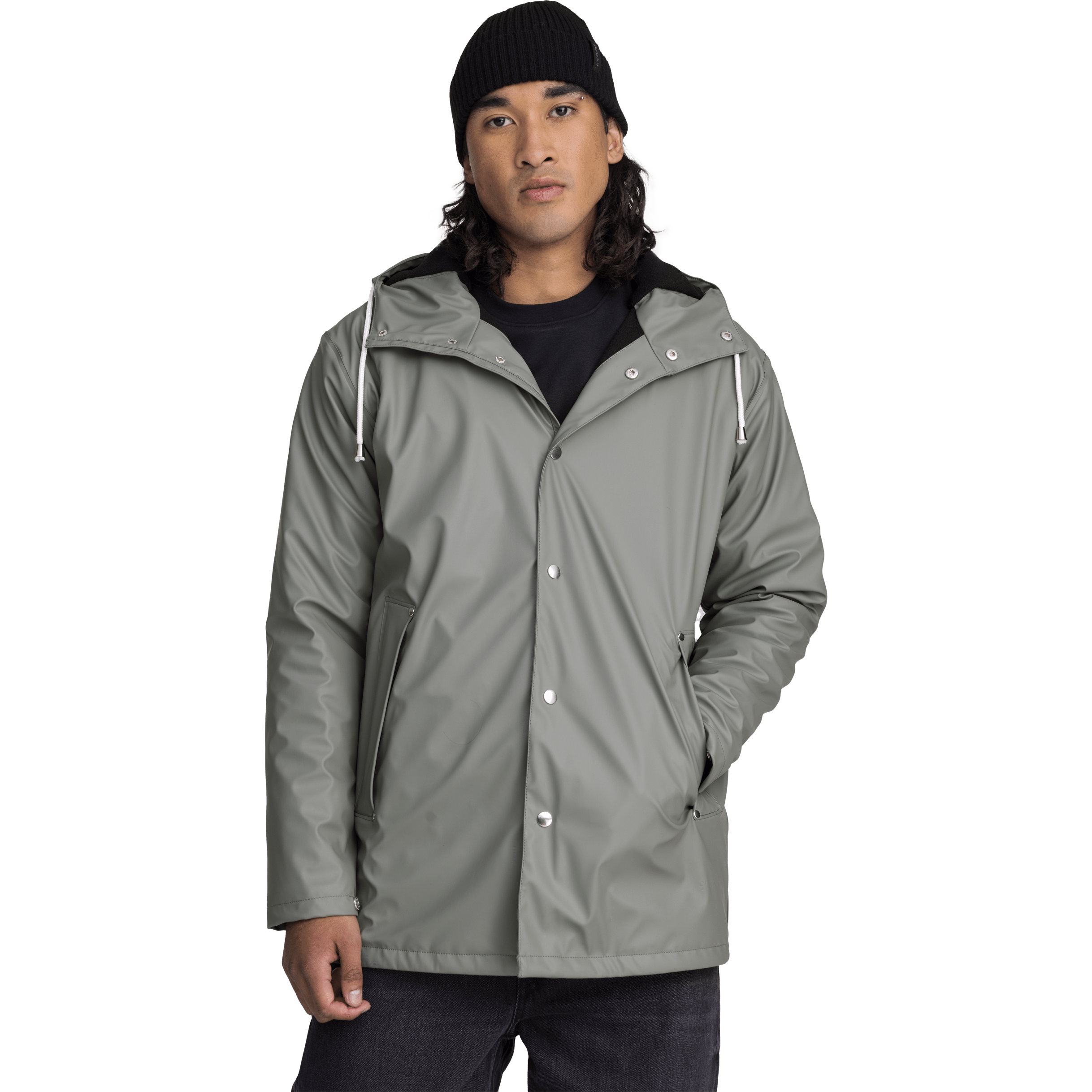 RAIN WARM COAT KHAKI GREY Everest All Weather Coat