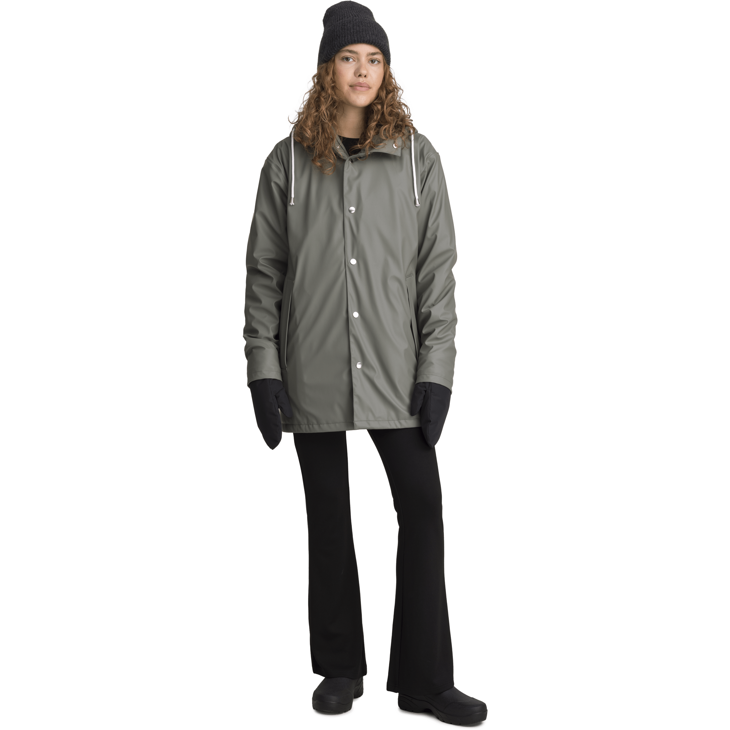 RAIN WARM COAT KHAKI GREY Everest All Weather Coat