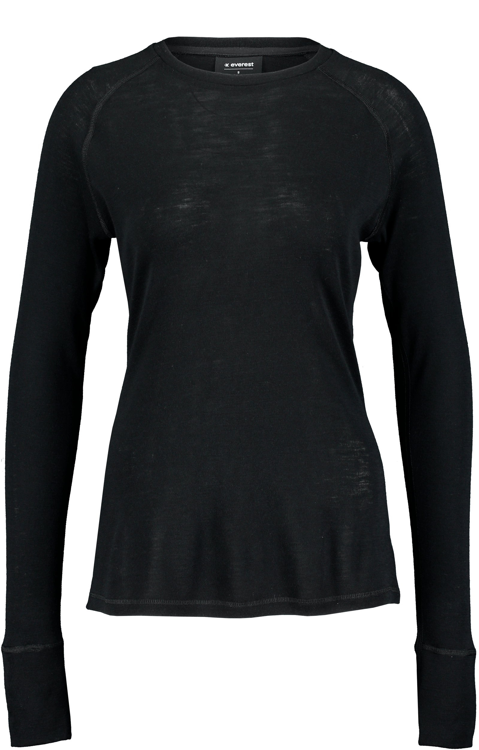 100 WOOL SHIRT BLACK Everest Base Layer Wool