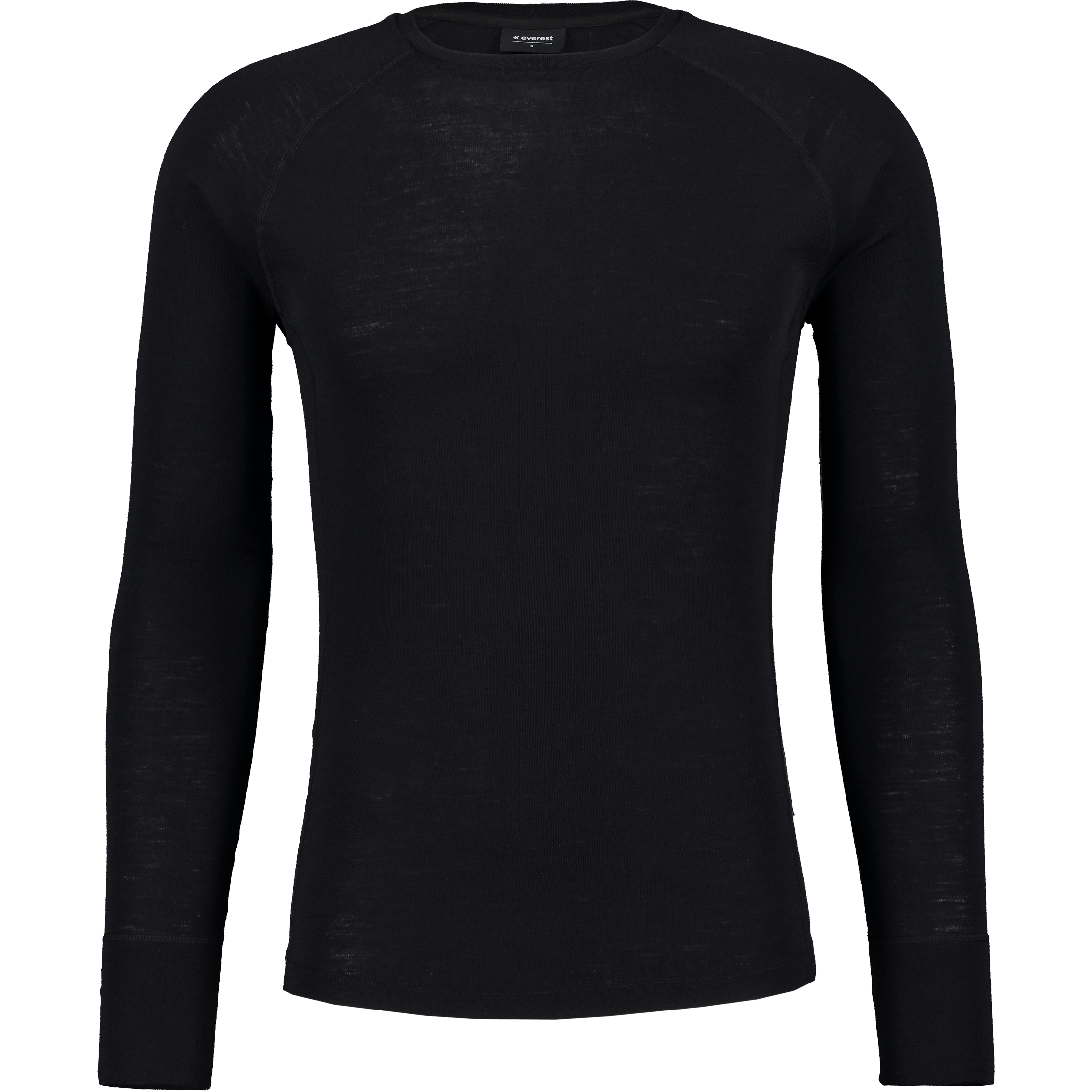 100 WOOL SHT CZARNY Everest Warstwa podstawowa z wełny