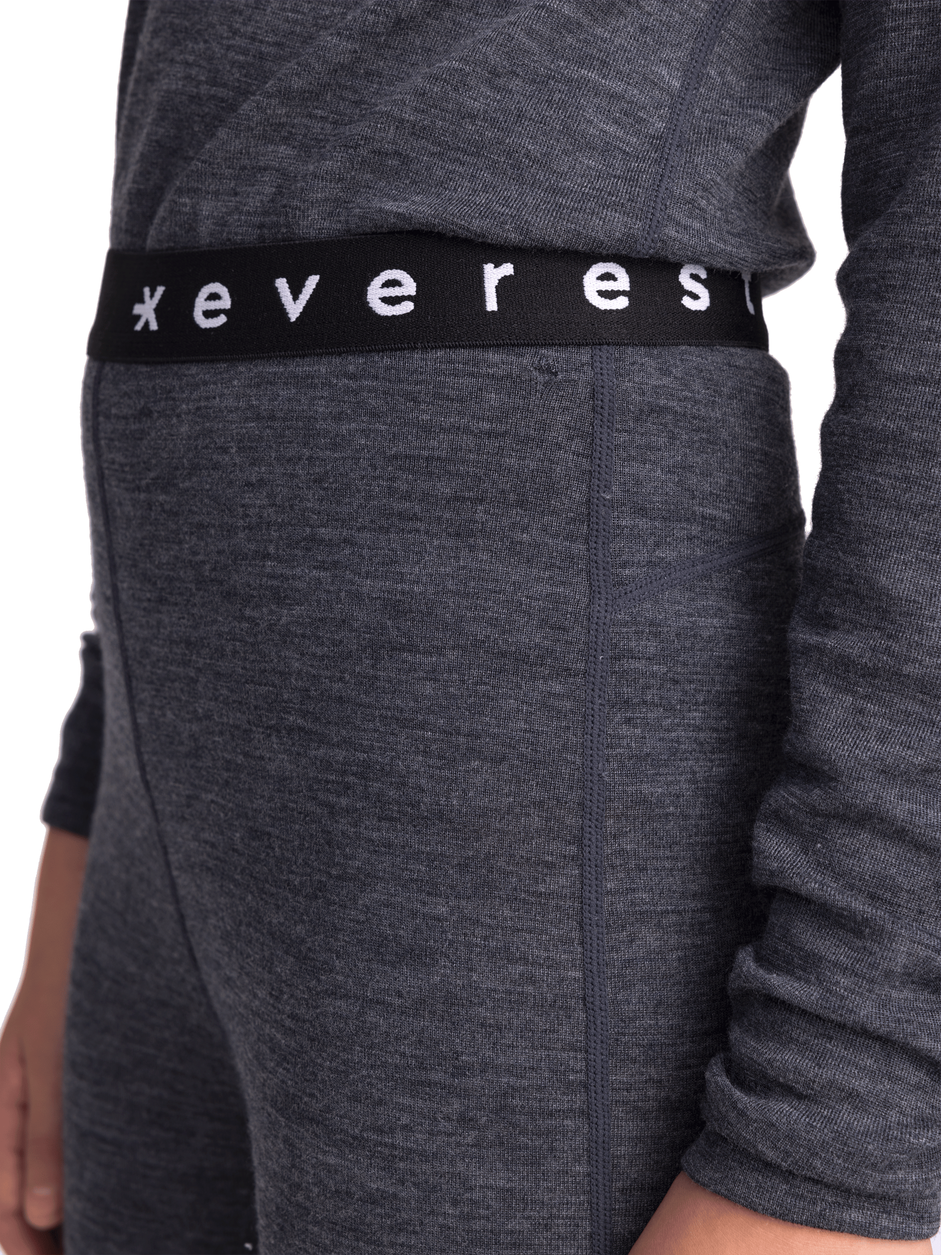 WOOL FIRST LAYER PANT DARK GREY MELANGE JUNIOR Everest First Layer Wool