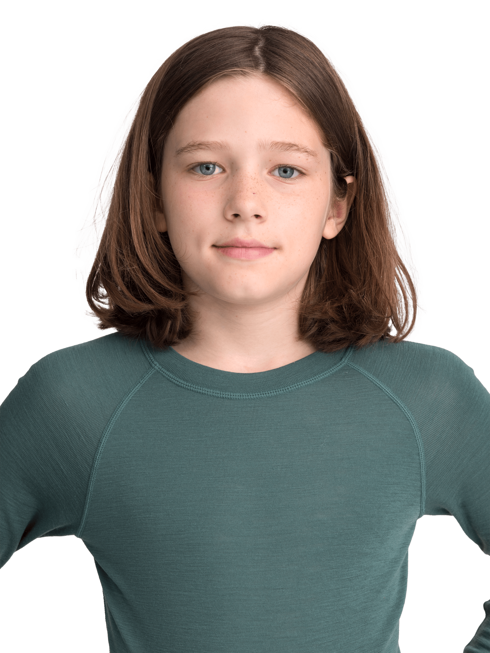 KOSZULKA Z WEŁNY PIERWSZA WARSTWA KHAKI ZIELONY Everest Pierwsza warstwa z wełny