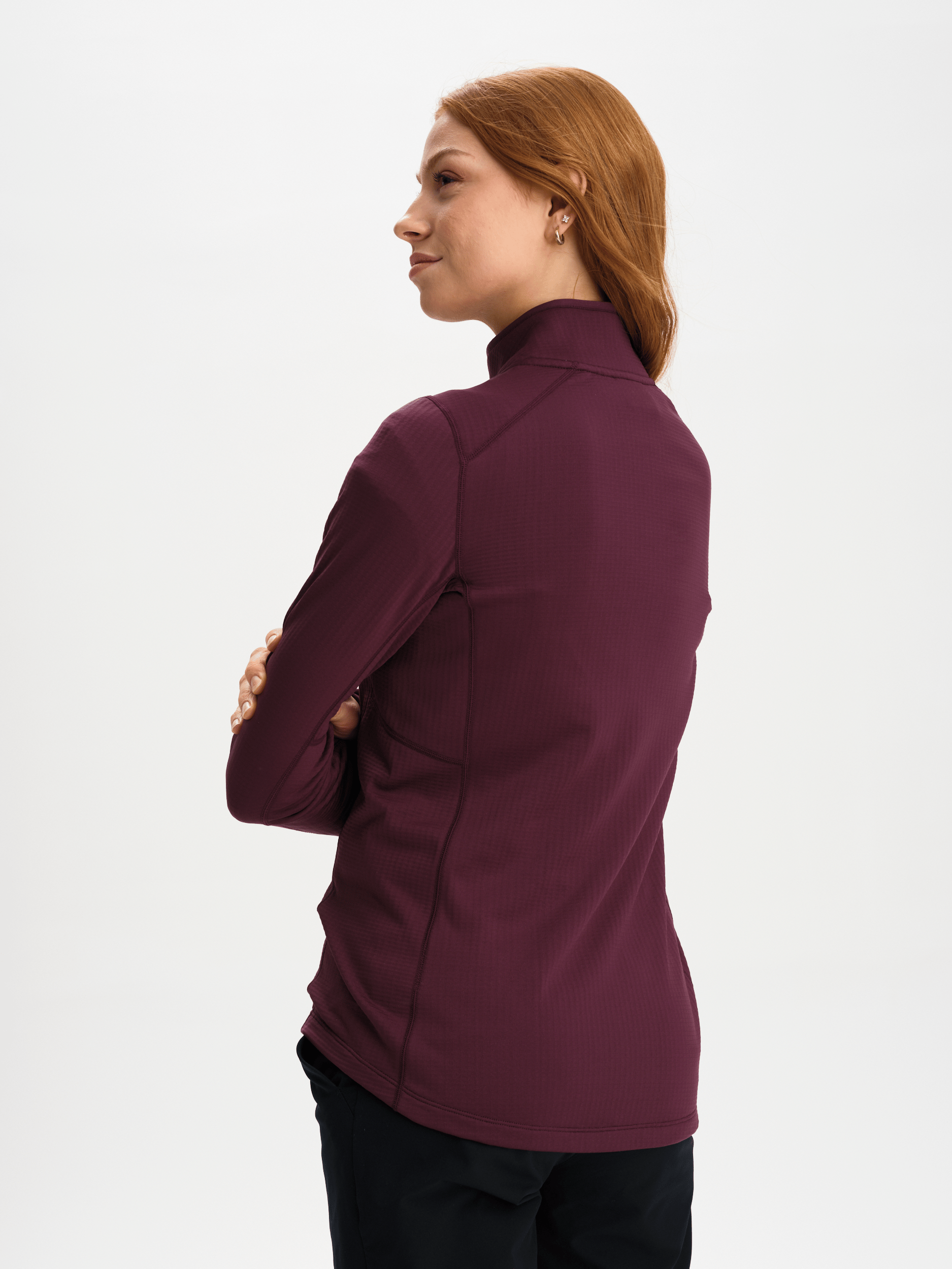 STRUKTURIERTE QUARTER-ZIP-JACKE MAUVE WINE Everest Second Layer Shirt