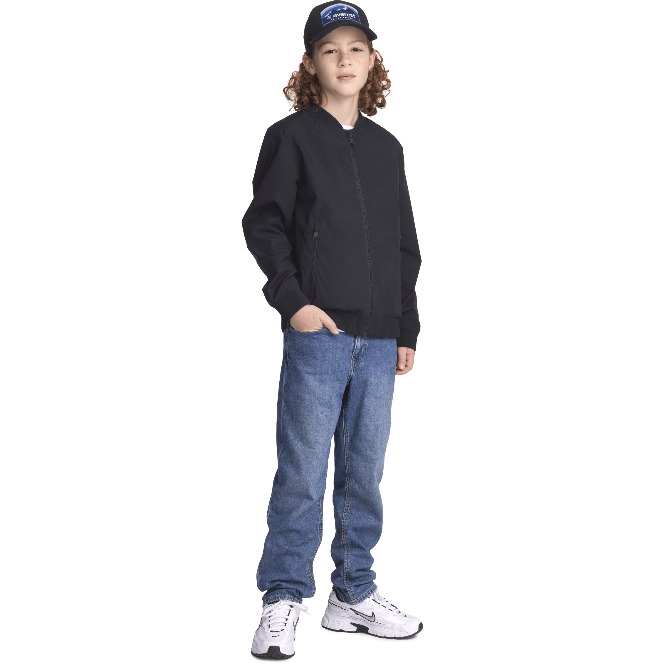 NEBO BOMBER-JACKE SCHWARZ - JUNIOR Everest Allwetterjacke