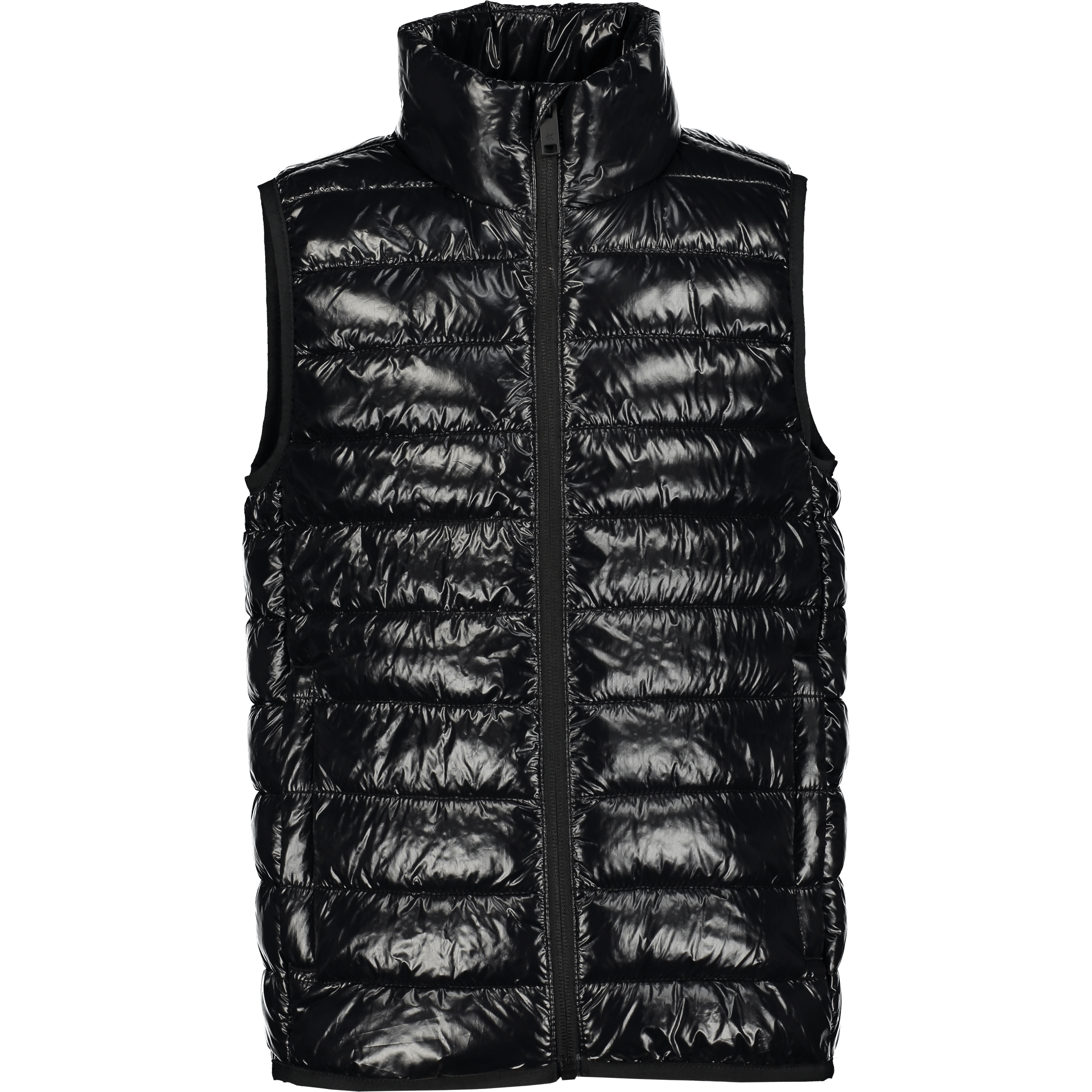 OMU KAMIZELKA PODPINKA BŁYSZCZĄCA CZARNA JUNIOR Everest Kamizelka ocieplana