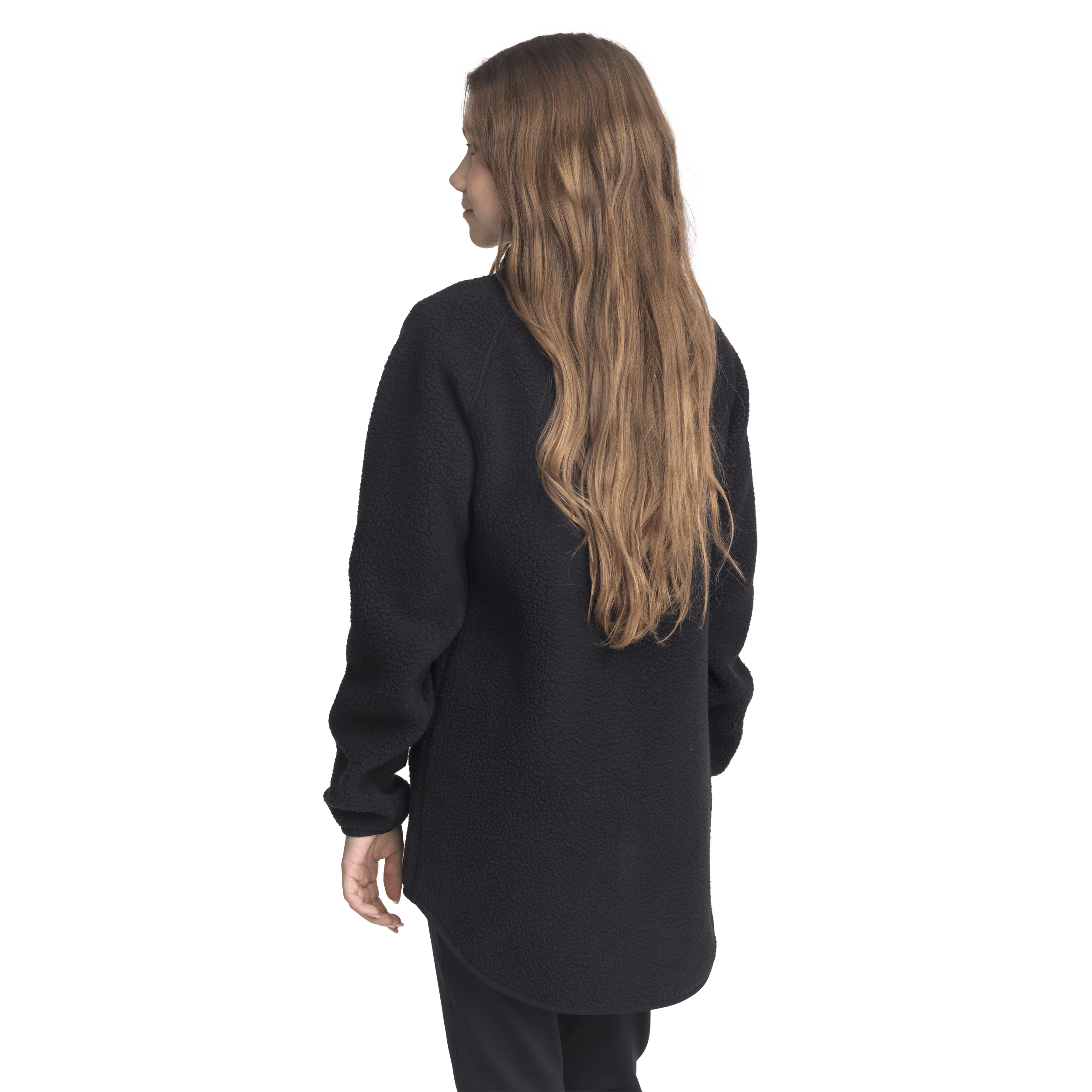 PILE LONG SHIRT BLACK JUNIOR Everest Pile Fleece