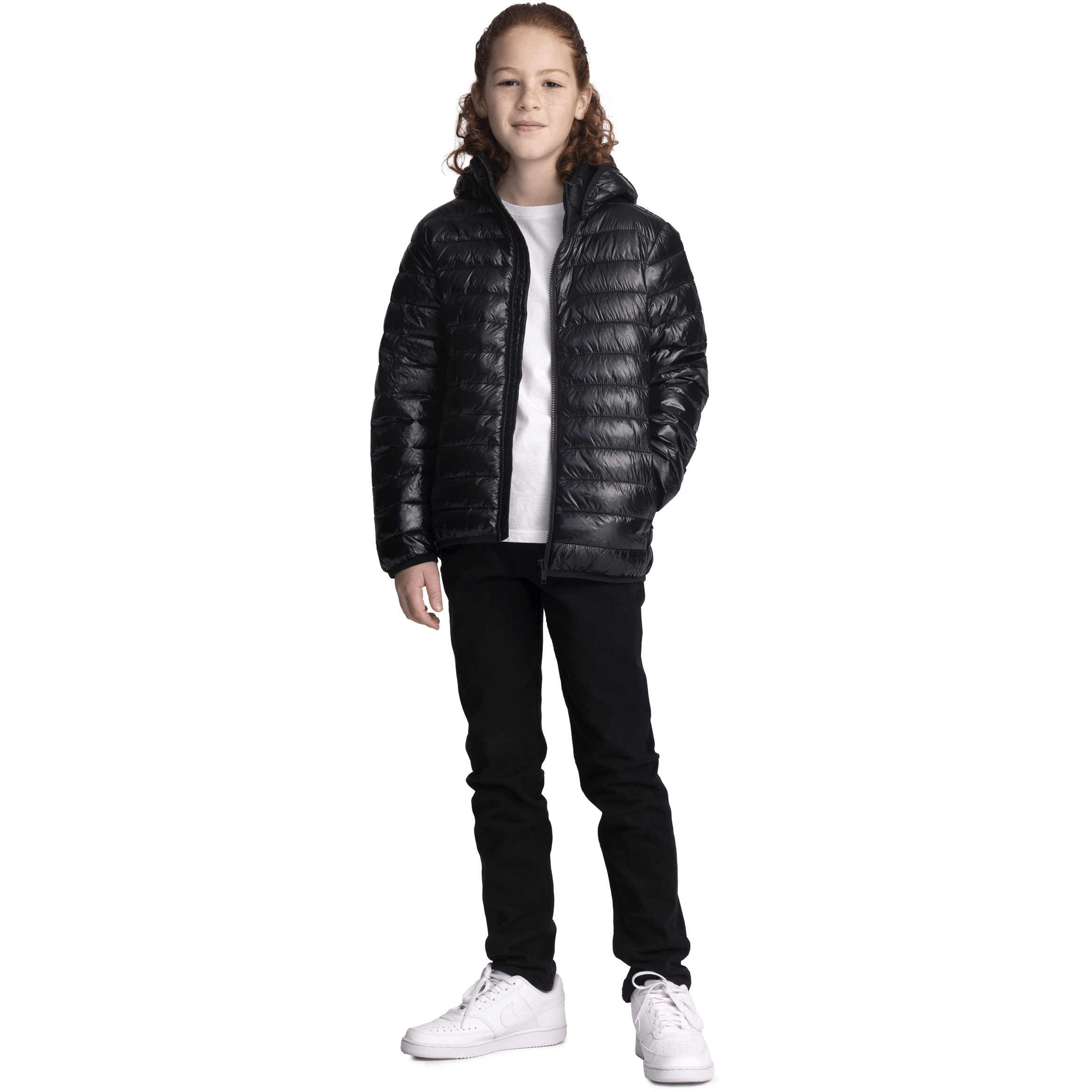 OMU KURTKA WEWNĘTRZNA BŁYSZCZĄCA CZARNA Everest Kurtka wewnętrzna