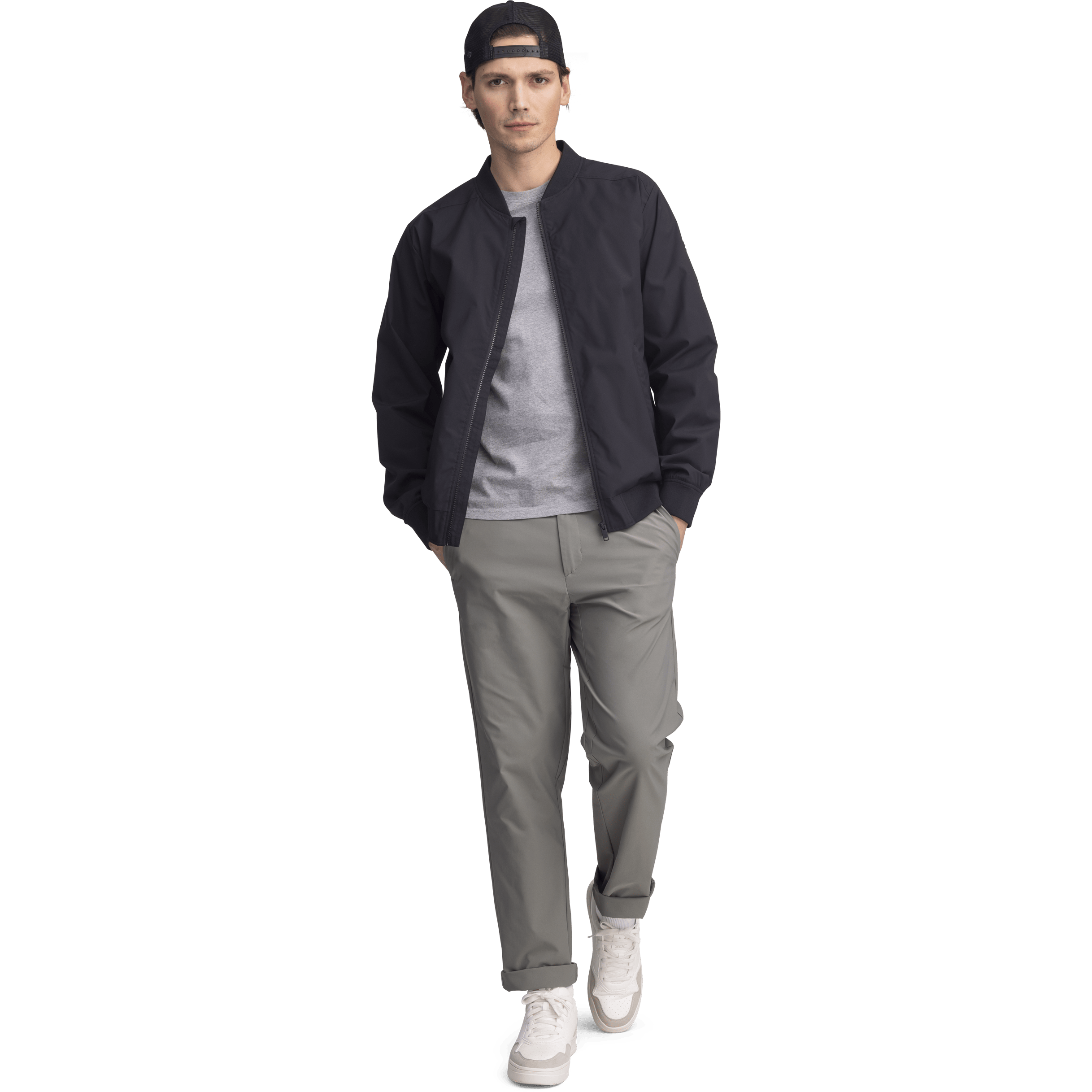 NEBO BOMBERJACKE - SCHWARZ Everest Allwetterjacke