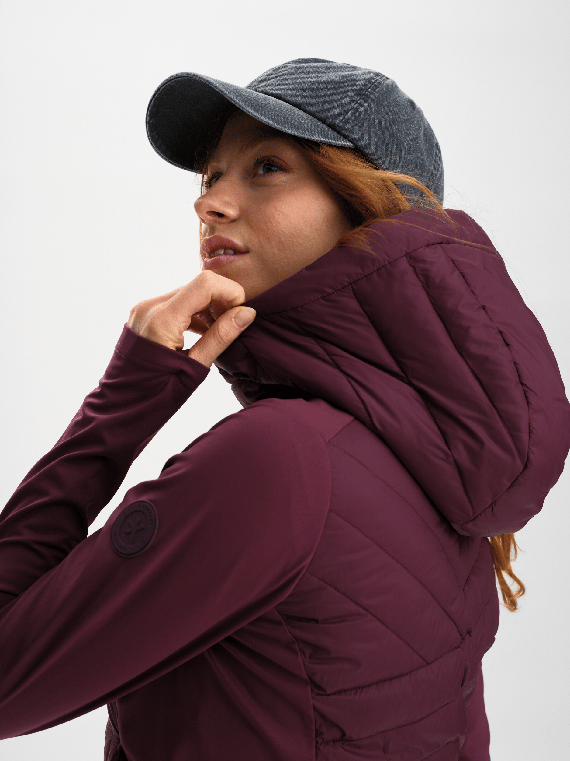 KITA HYBRID-JACKE MAUVE WINE Everest Jacke
