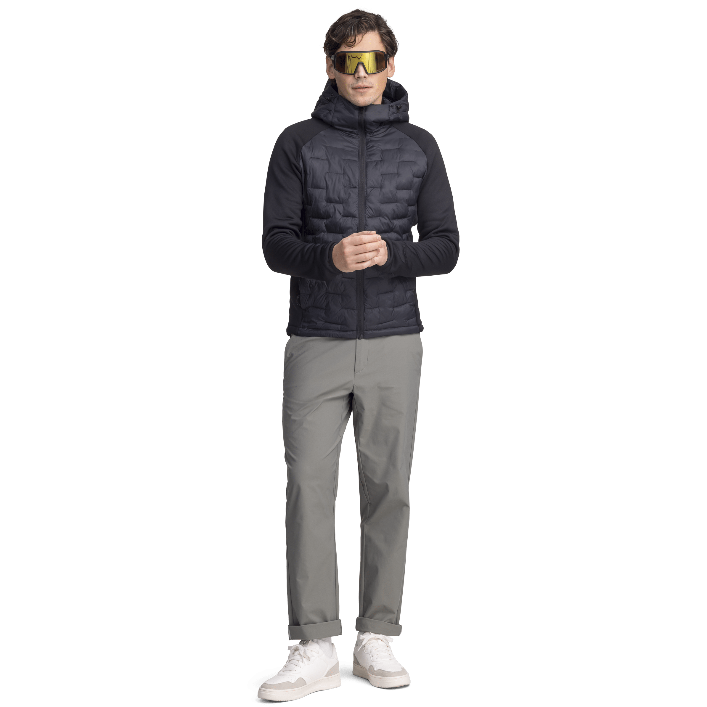 HYBRID HOOD JACKET  BLACK Everest Jacket